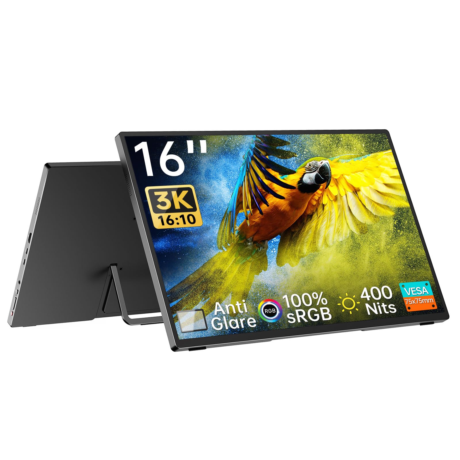 Amazon.co.jp: Intehill モバイルモニター 3k モニター 16 インチ AG非