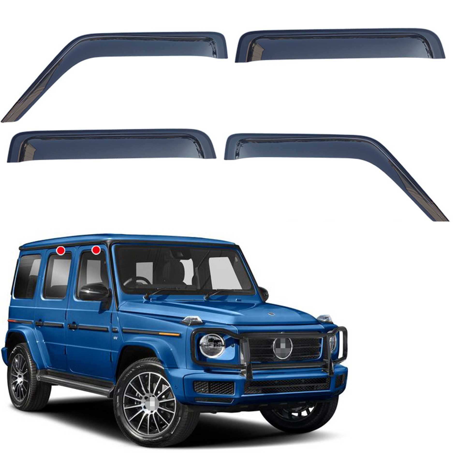 Amazon | に適用 メルセデス・ベンツ Gクラス サイドバイザー 車種専用