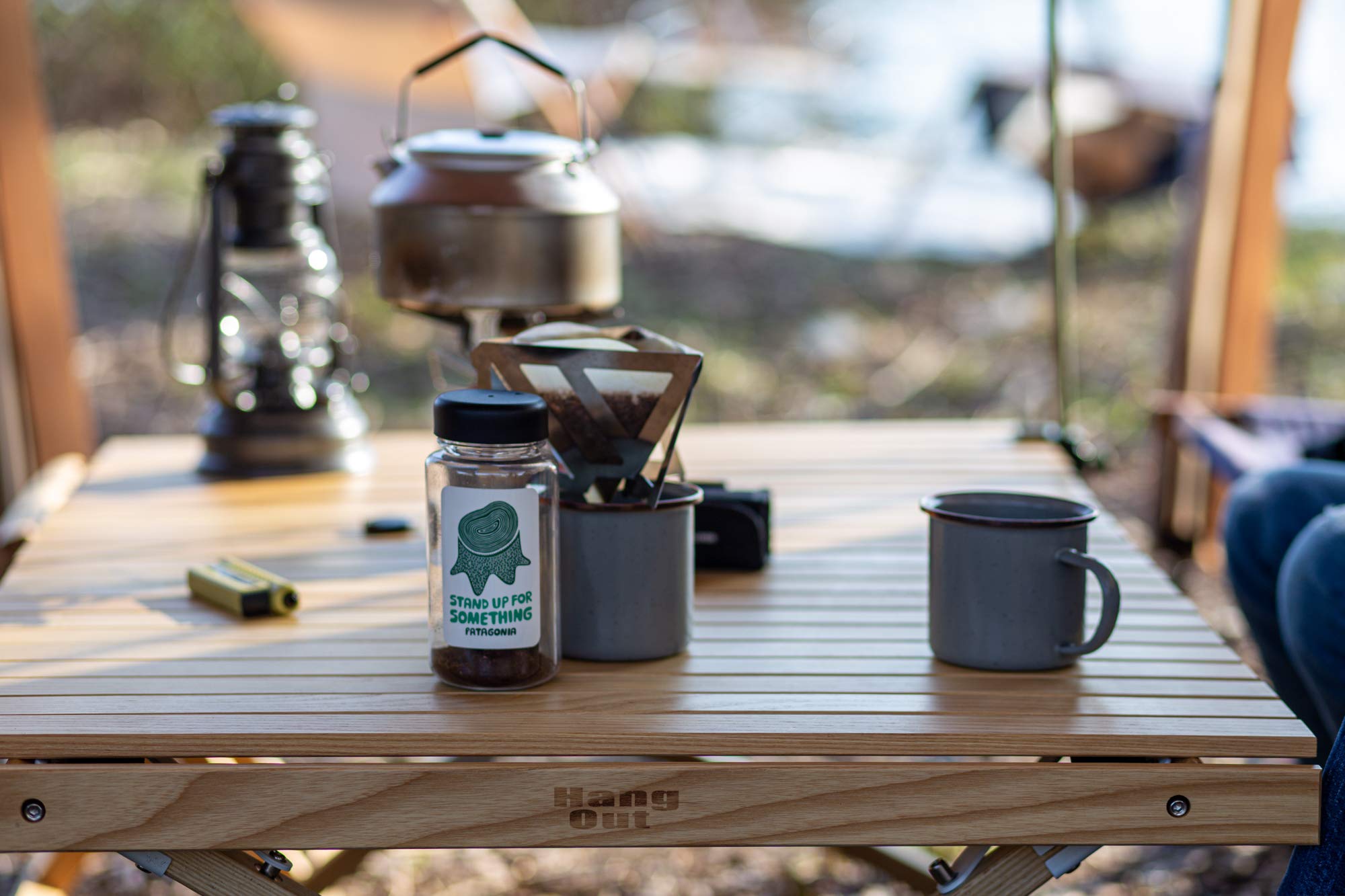 Amazon | ハングアウト(Hang Out) キャンプ ウッド ロールテーブル