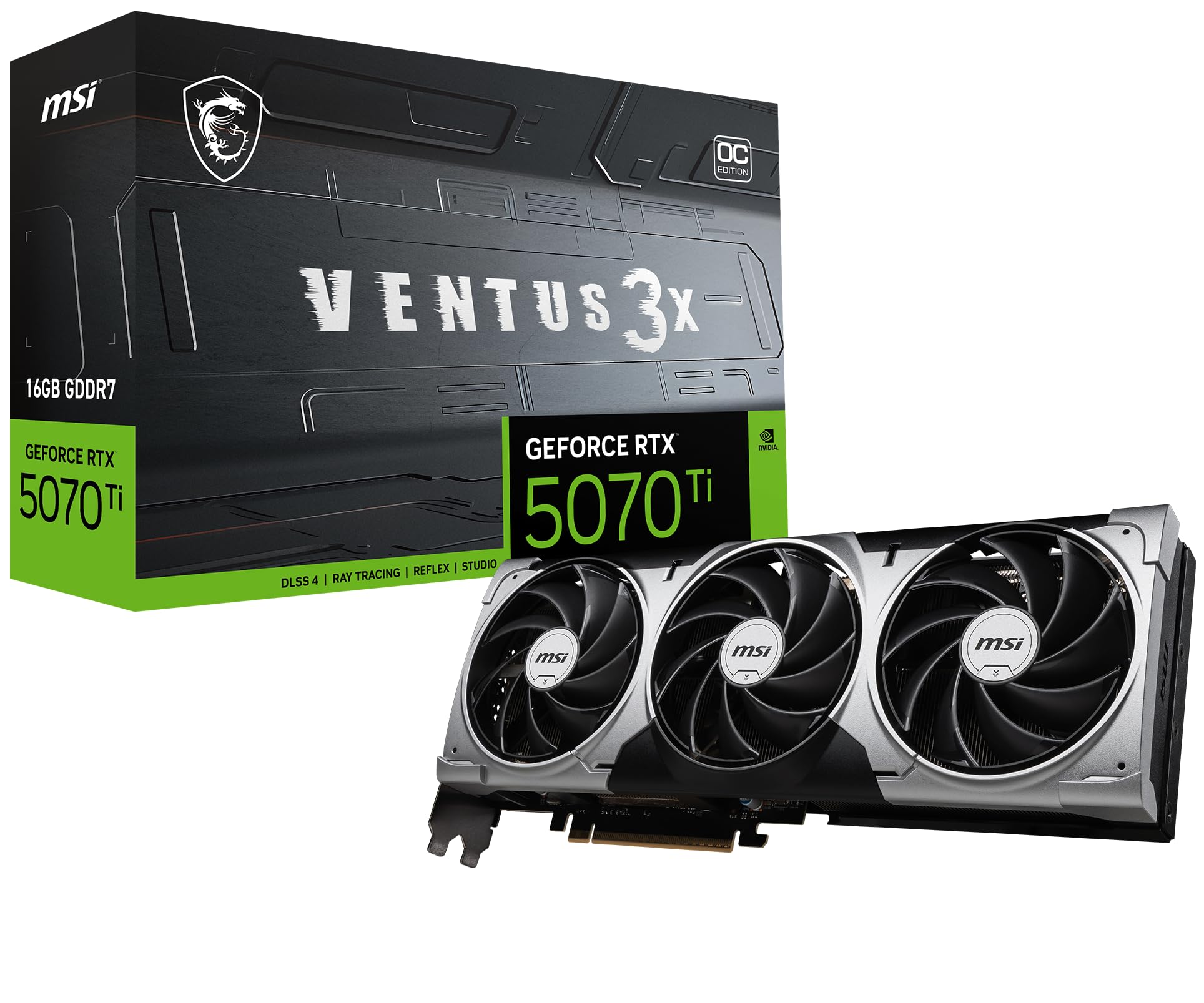 Amazon.com: msi Gaming RTX 5070 Ti 16G Ventus 3X OC Graphics Card