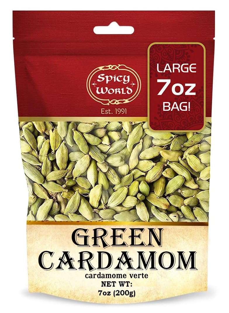 Amazon.com : Spicy World Whole Green Cardamom Pods 7 Oz Large Bag