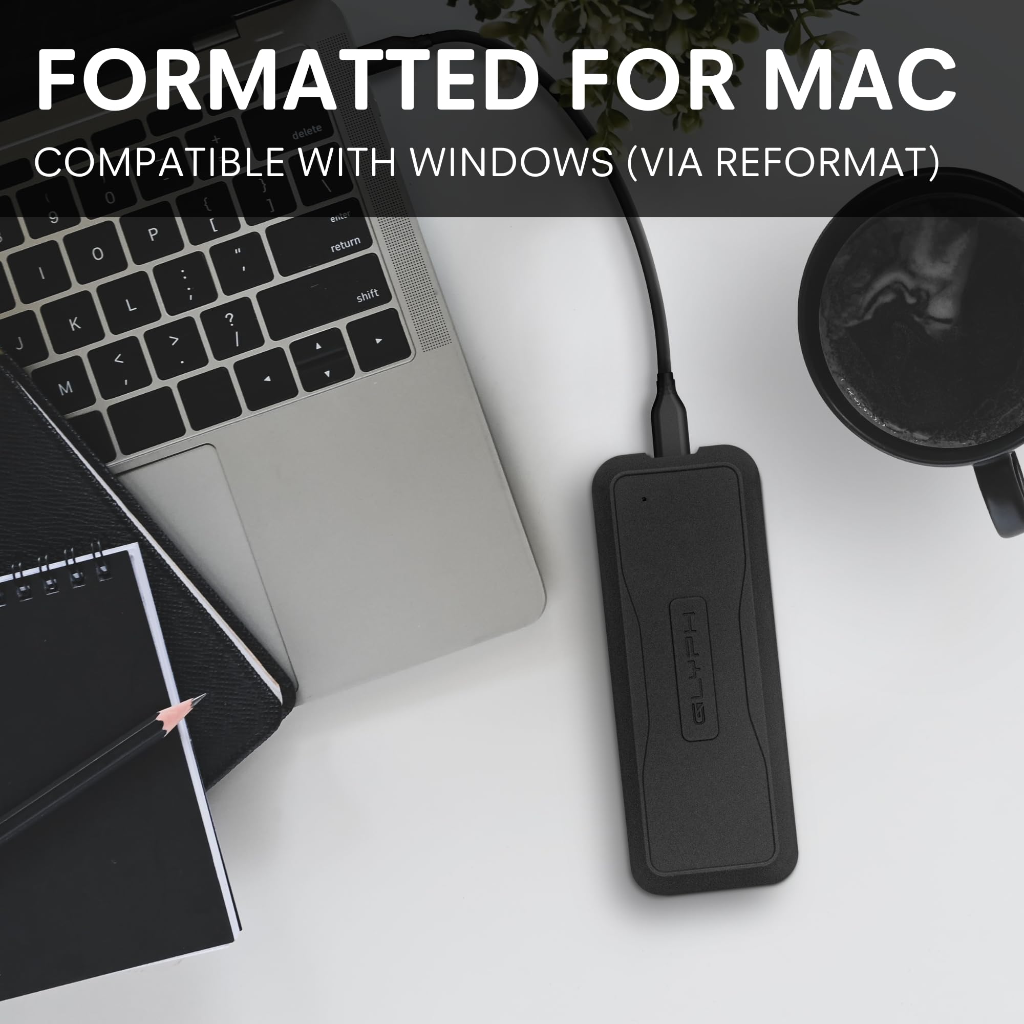 Amazon | Glyph Atom EV ポータブル NVMe SSD 1TB | GLYPH | 外付SSD 通販