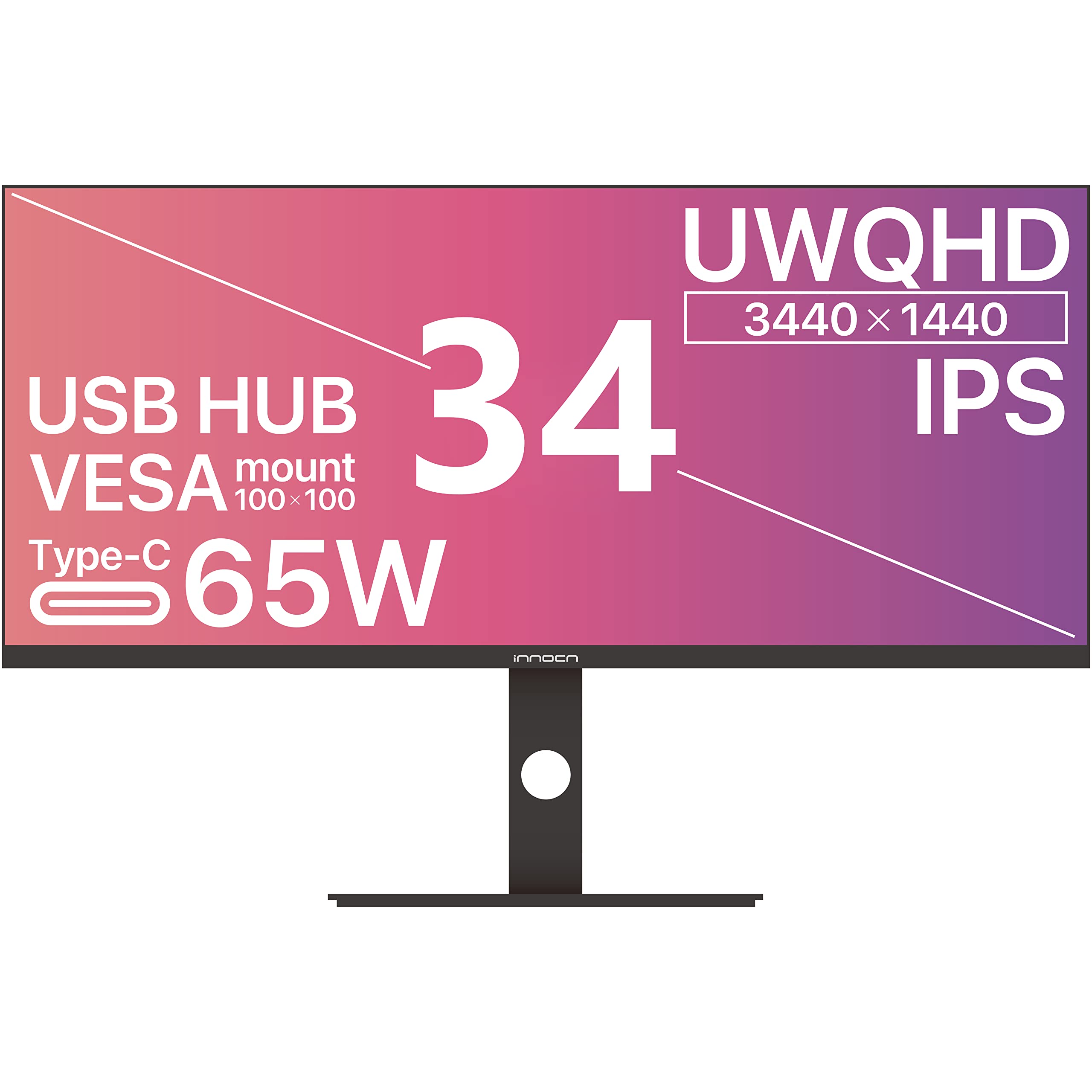 Amazon.co.jp: モニター INNOCN 34C1Q 2K 34 インチ 75Hz 4Ms ウルトラ