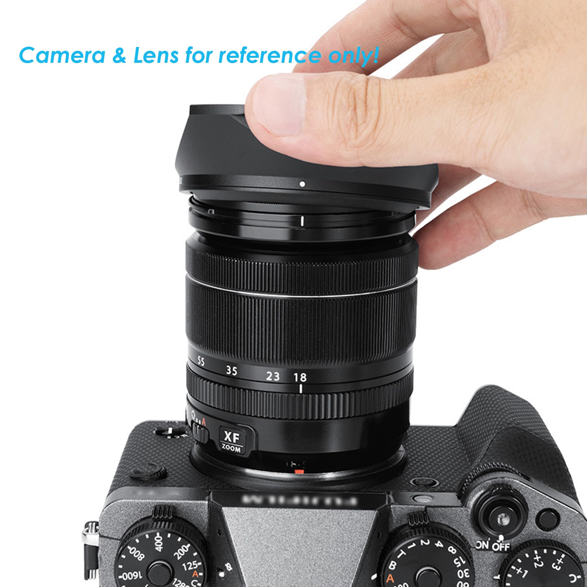 Amazon.com : XF 14mm Hood, XF 18-55mm Hood, JJC Metal Square Lens