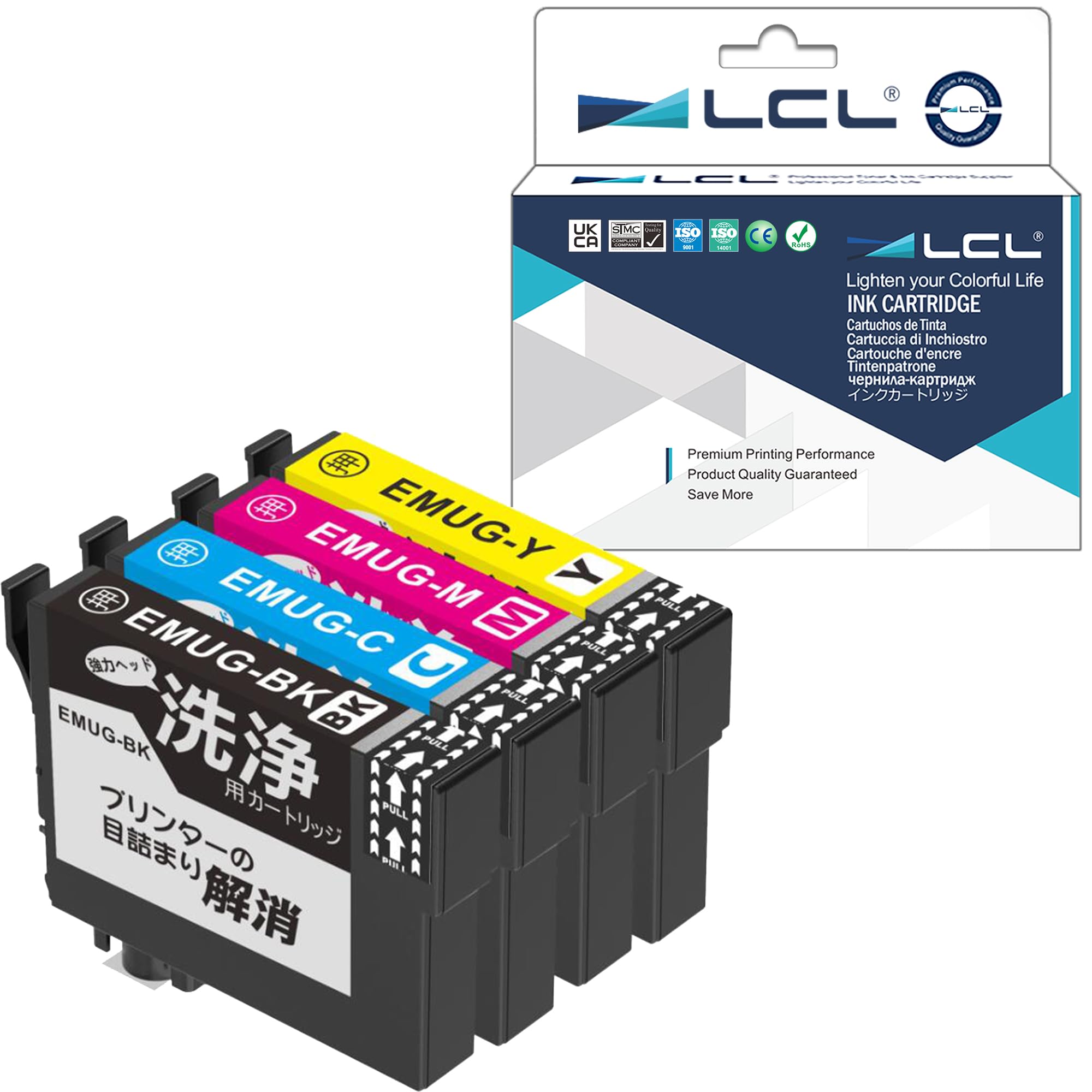 Amazon.co.jp: LCL プリンター 洗浄液 エプソンに適合する MUG-4CL MUG