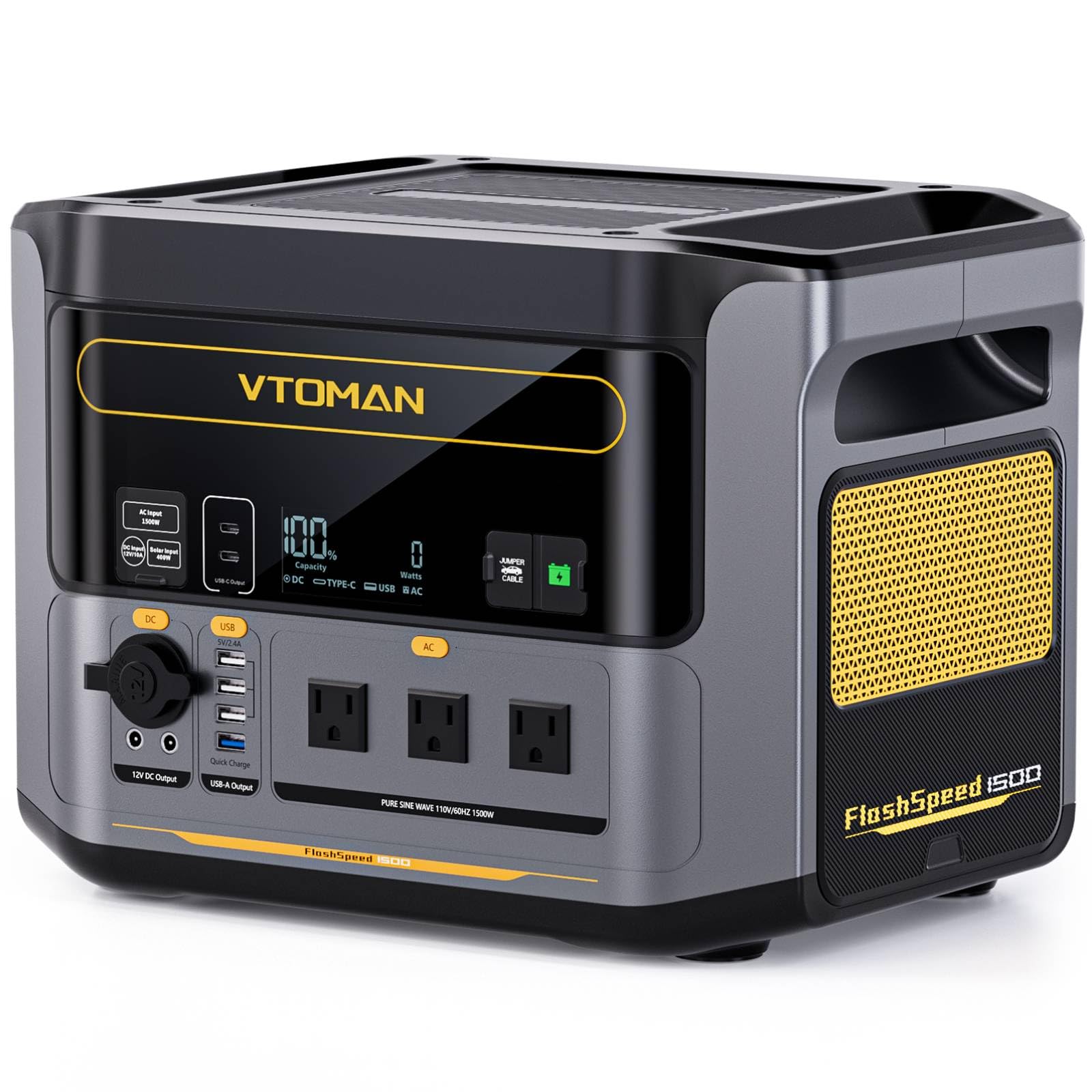 Amazon.com : VTOMAN FlashSpeed 1500 Portable Power Station 1548Wh