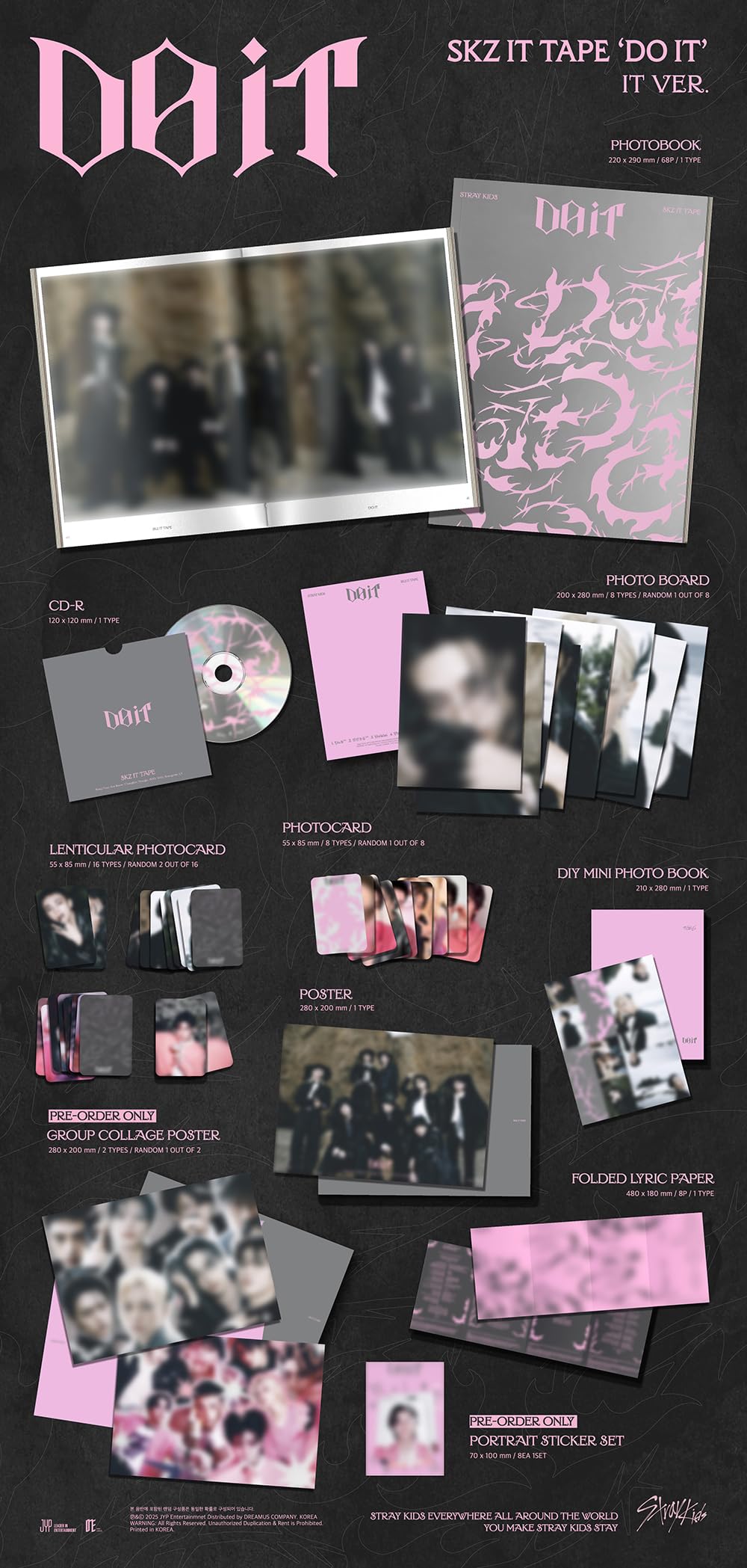 Amazon.co.jp: Stray-Kids (スキズ/SKZ) - SKZ IT TAPE [ DO IT ] 韓国