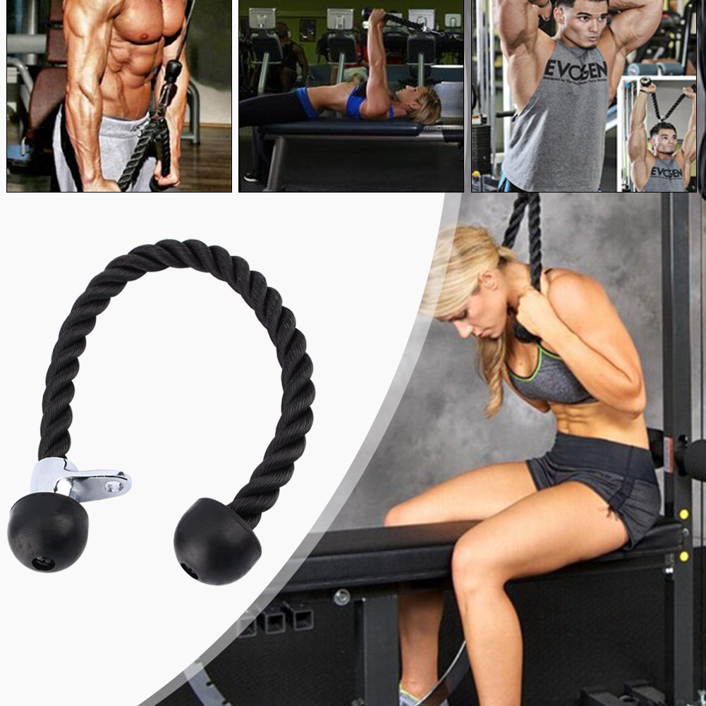 Amazon.co.jp: トライセップロープ トレーニング器具 取り付け簡単