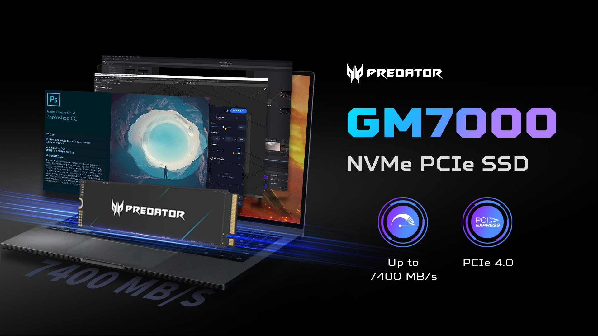 Amazon.com: Predator M.2 SSD 2TB GM7000 with DRAM cache NVMe 1.4