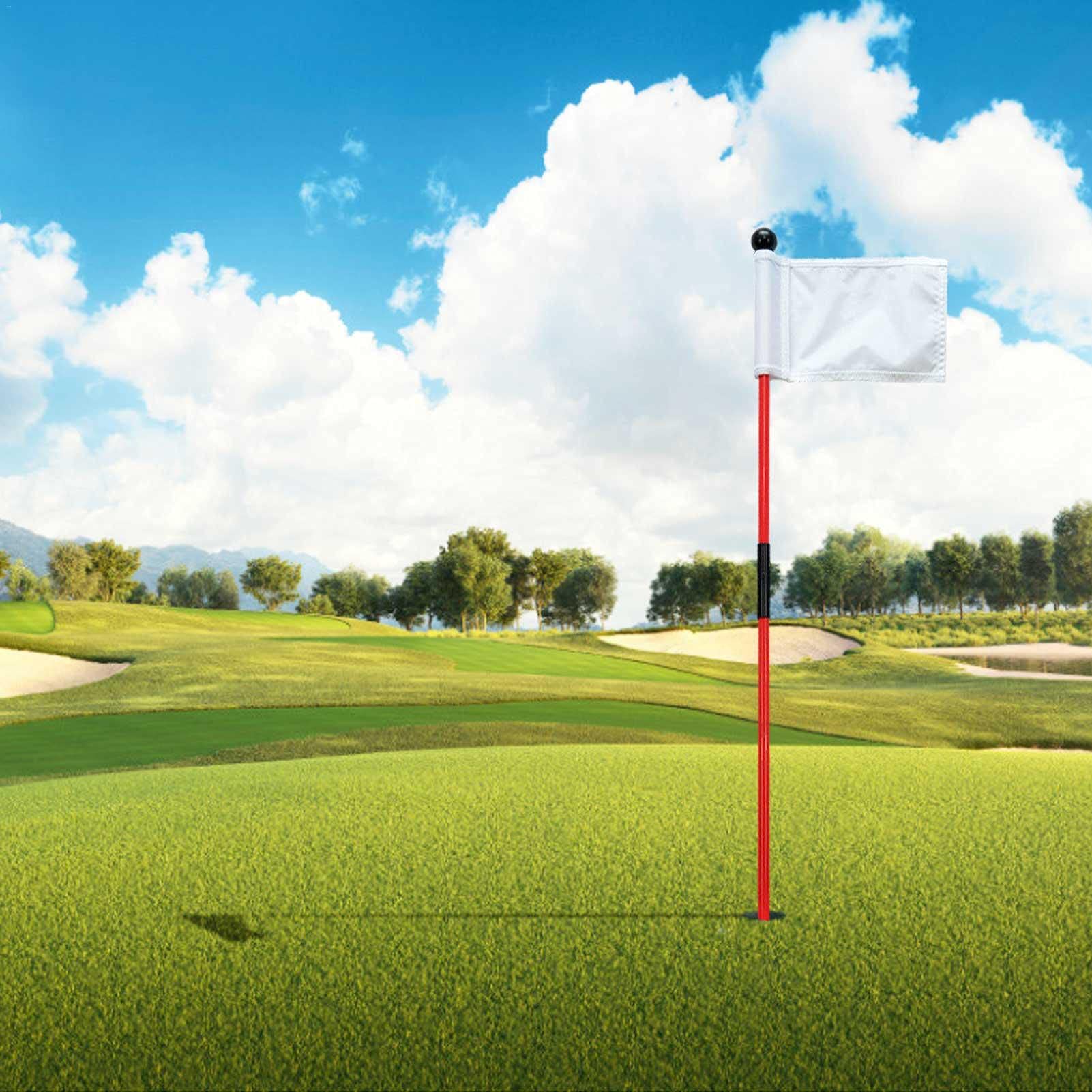 Amazon | Rebornsun ゴルフホールカップポール旗 ゴルフグリーン