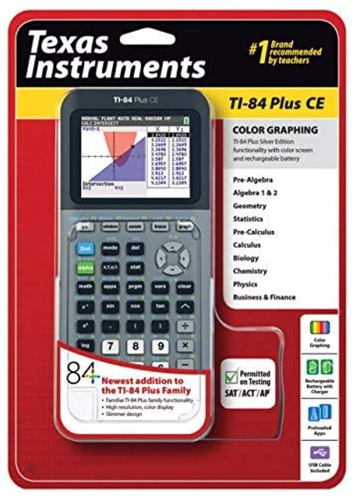 Amazon | Texas Instruments TI-84 Plus CE Silver Graphing