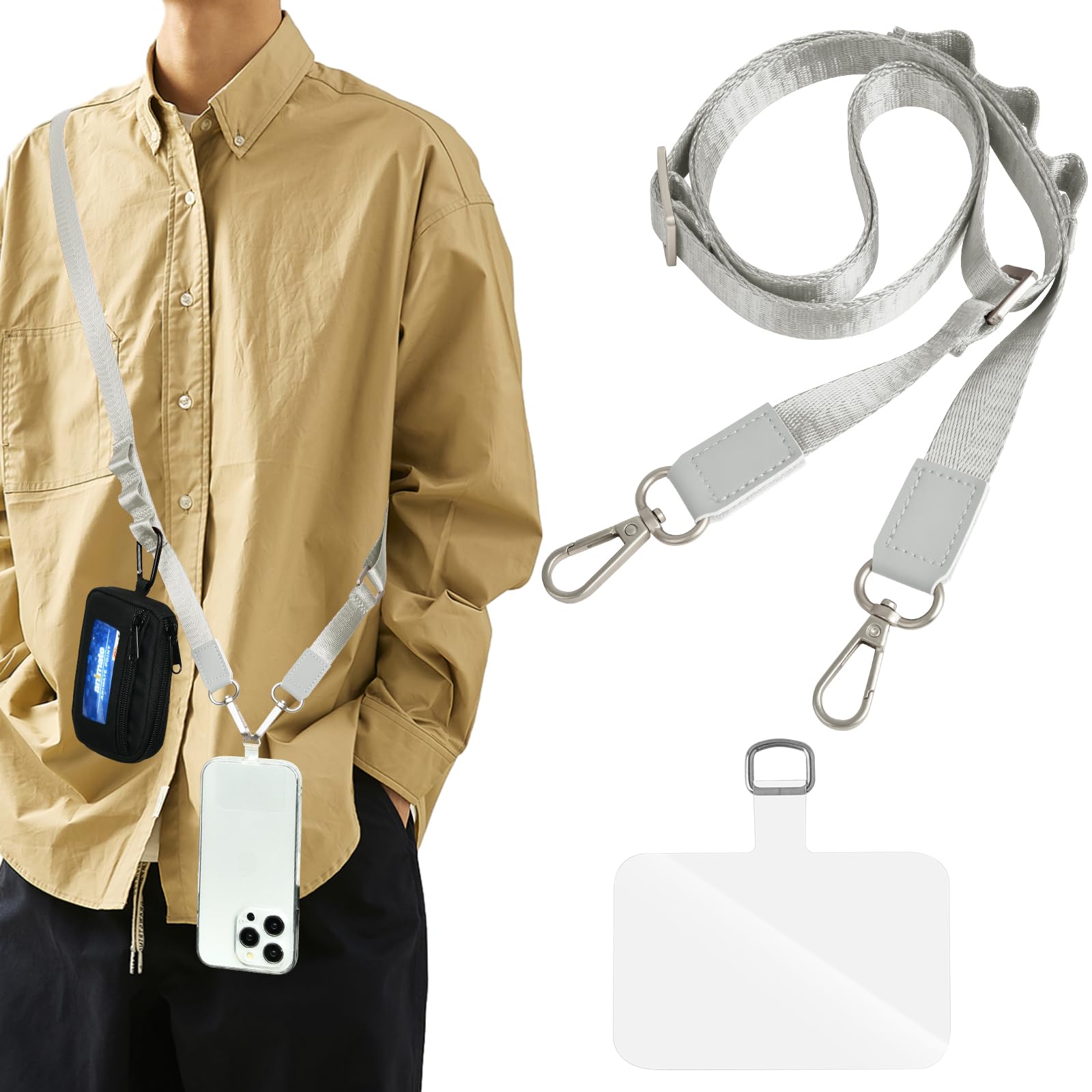 Amazon.co.jp: [Ganve] スマホストラップ 斜めがけ 首掛け 肩掛け 全