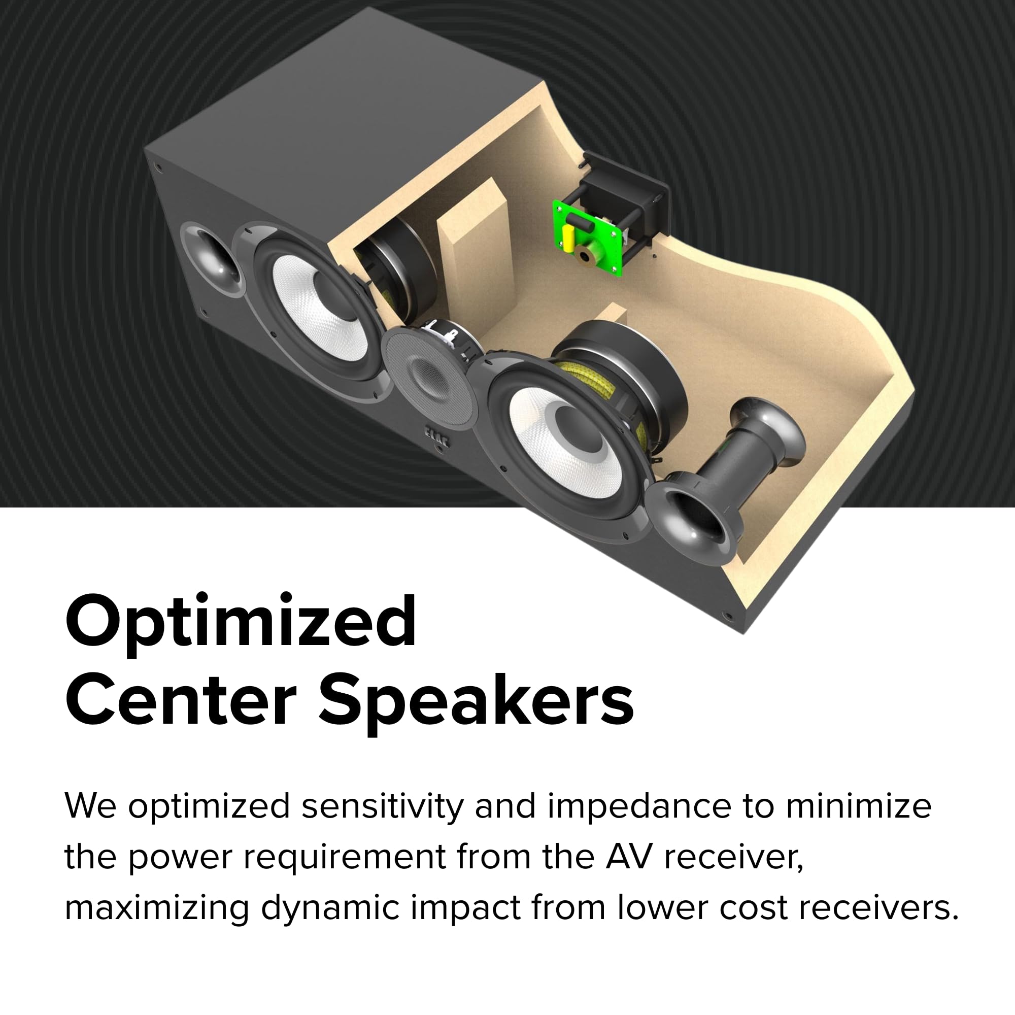 Amazon.co.jp: ELAC Debut 2.0 C6.2 センターチャンネルスピーカー