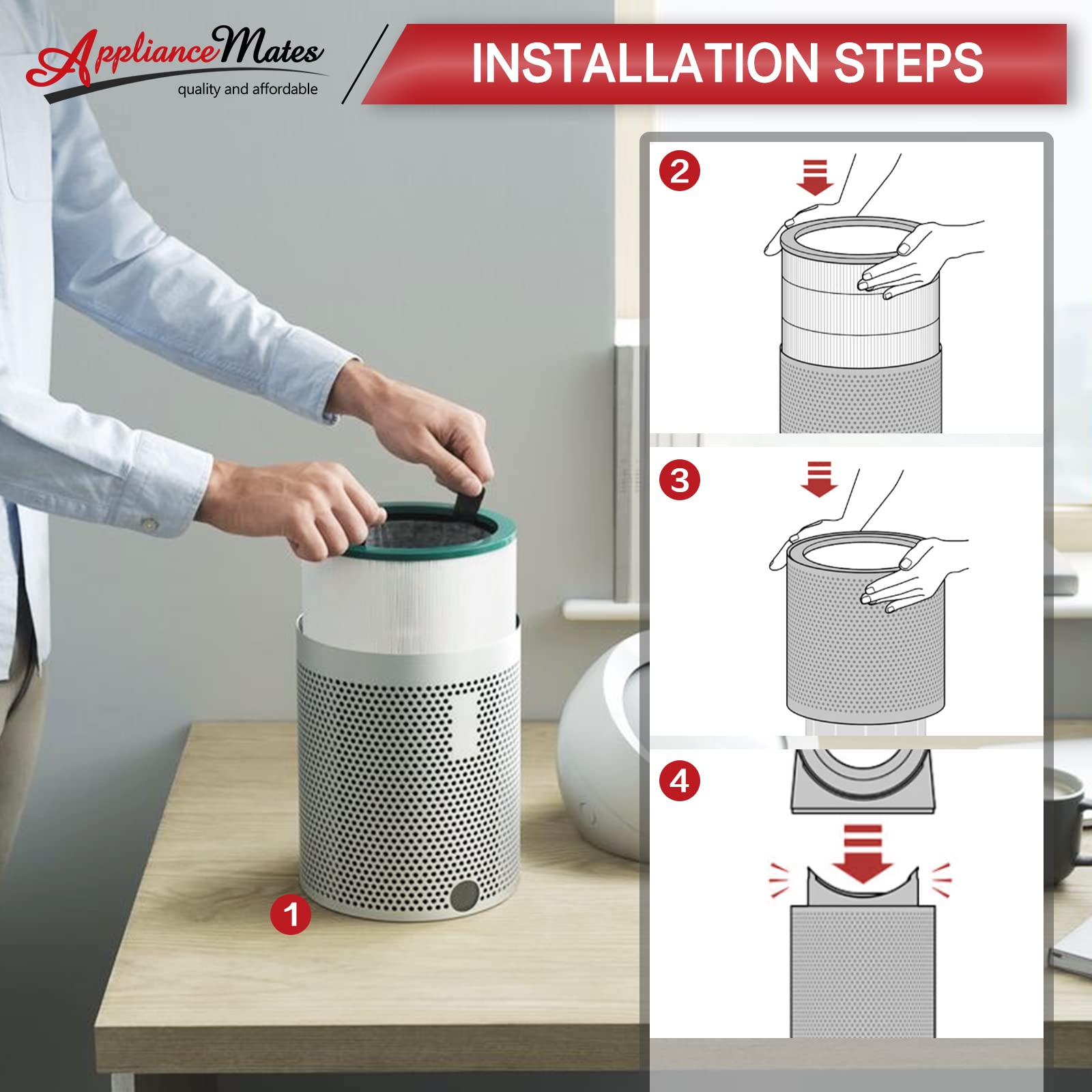 Amazon.co.jp: 空気清浄機フィルター 交換用ダイソンタワー清浄機 Pure