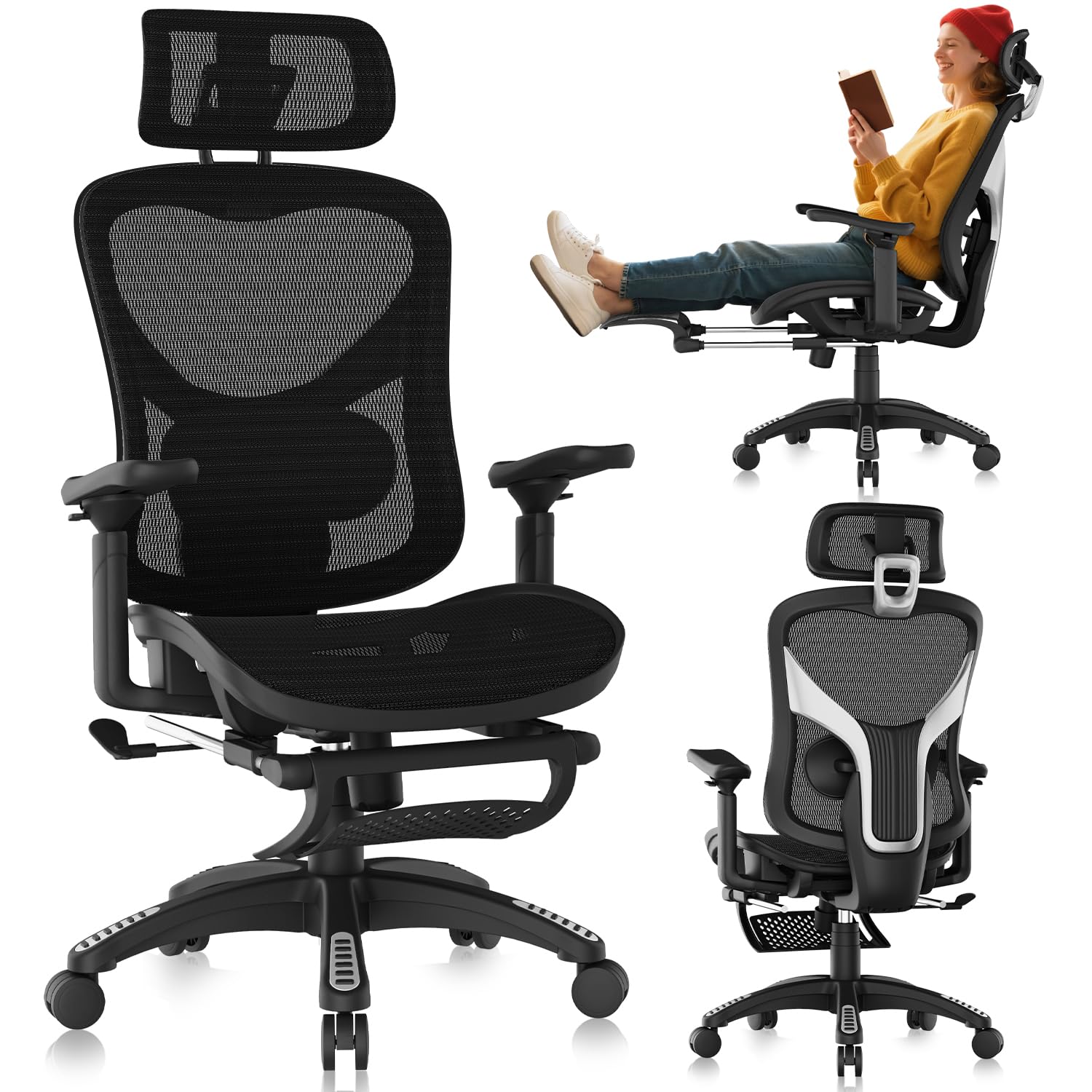 Amazon.com: NexHut Ergonomic Office Chair, Mesh Desk Chair with