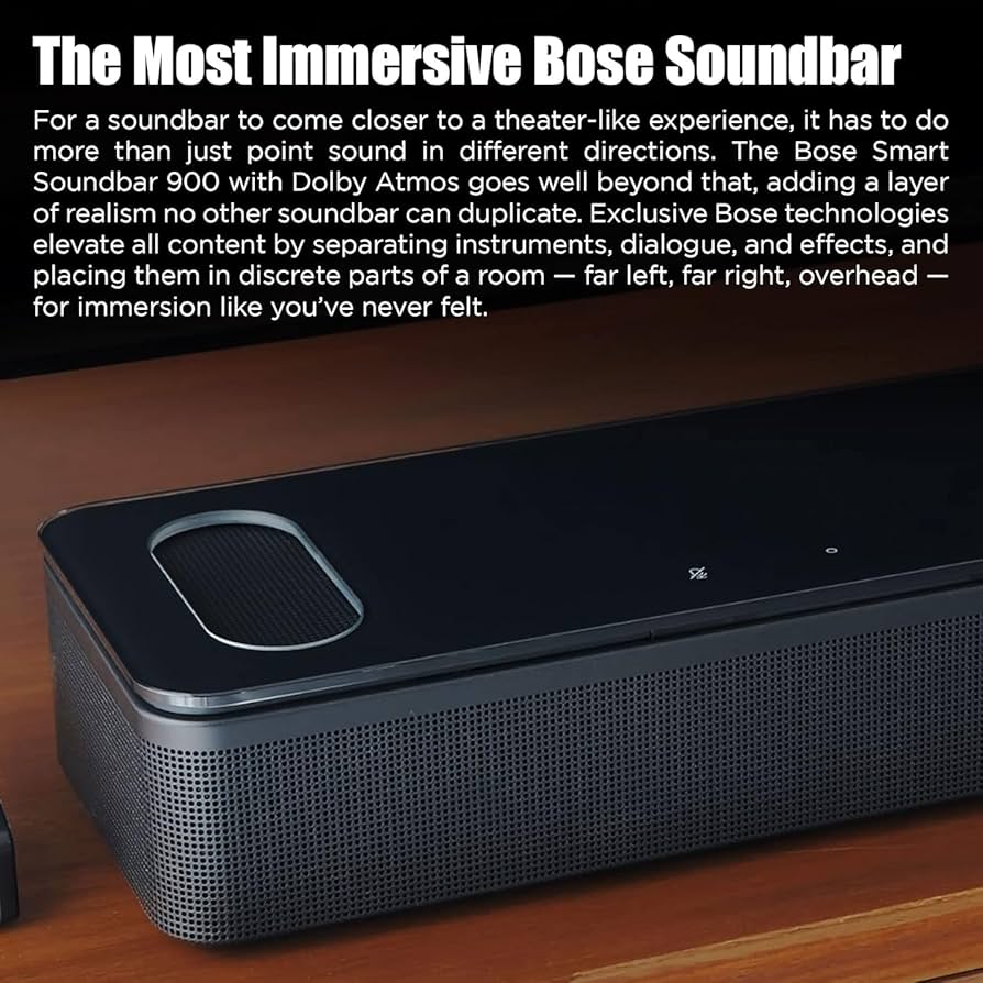 Amazon.com: Bose Smart Soundbar 900 Dolby Atmos with Alexa Built