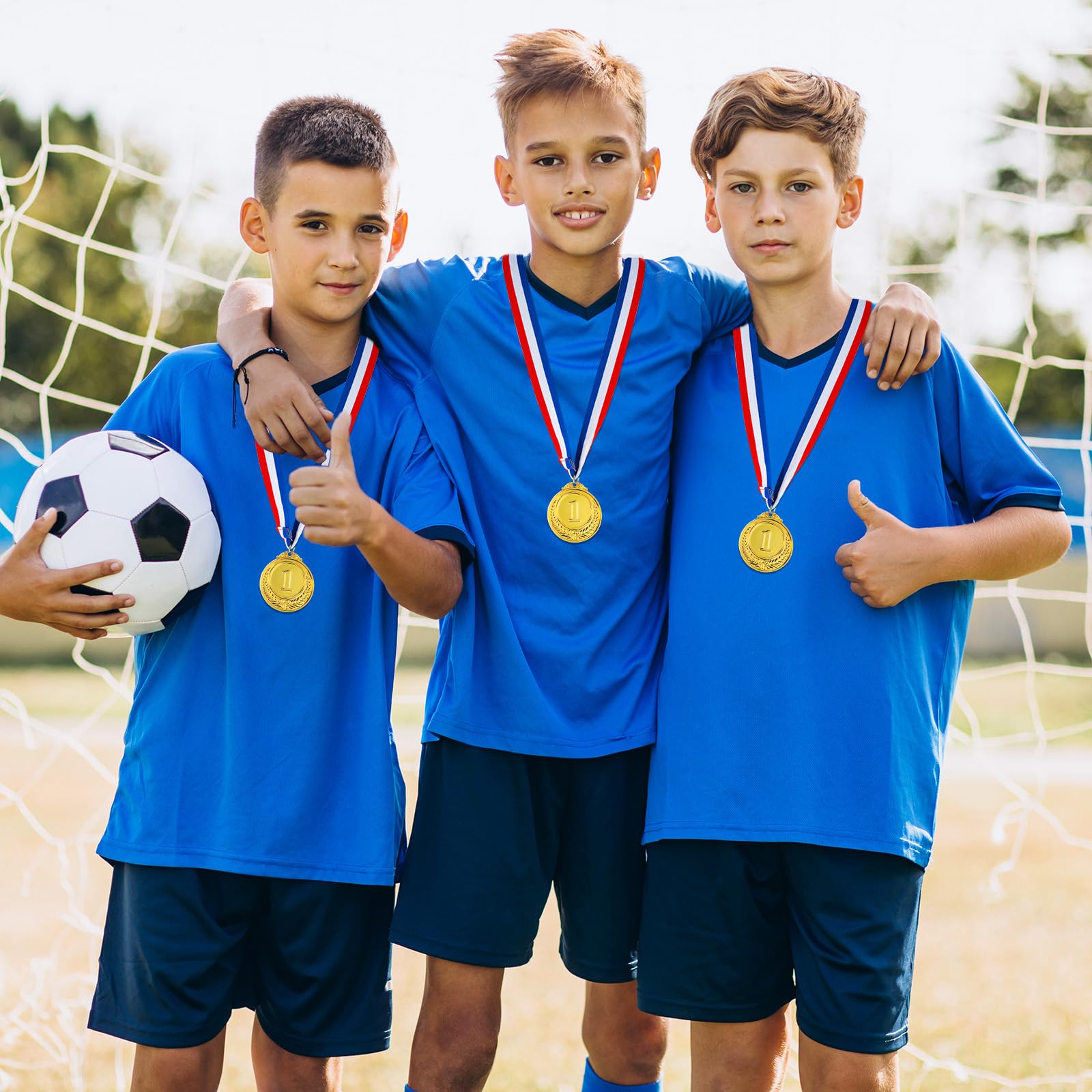 Amazon | 数字メダル ゴールドシルバーブロンズ賞メダル リボン付き