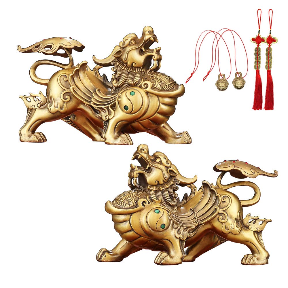 Amazon.co.jp: 貔貅 ヒキュウ 銅製 置物 ひきゅう 北斗七星 風水グッズ