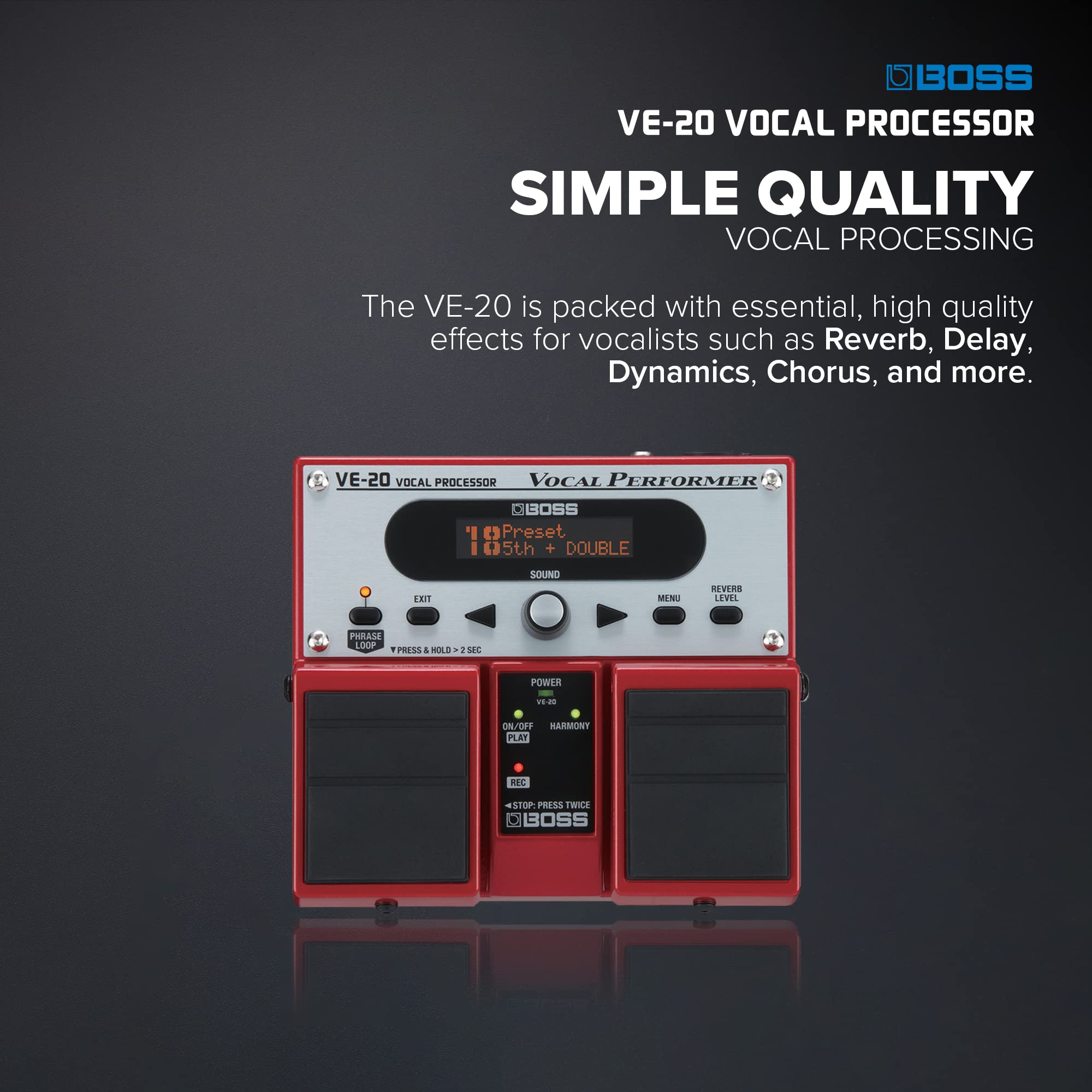 Amazon | BOSS Vocal Processor VE-20 | エフェクター・プロセッサー