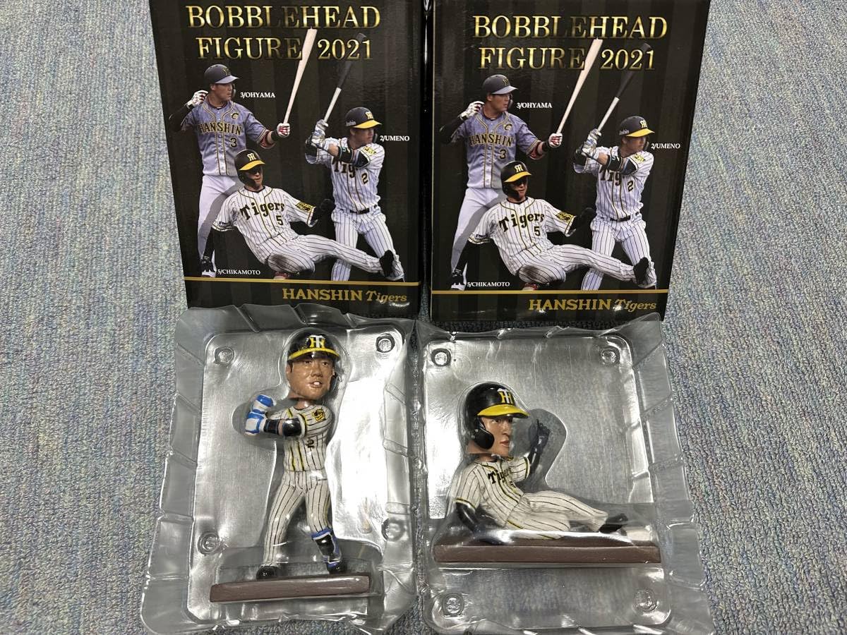 阪神タイガース:ボブルヘッド❁森下佐藤セット 阪神タイガース