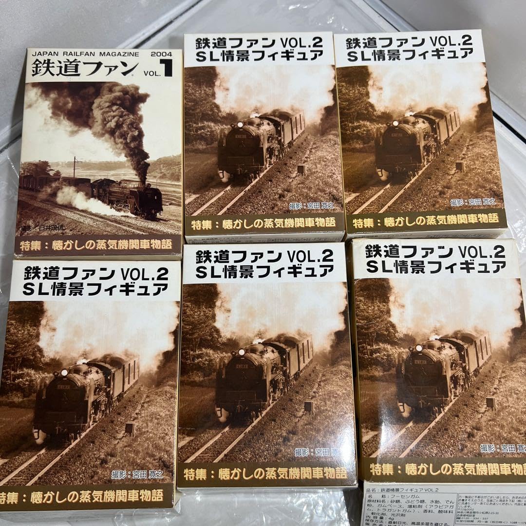 Amazon | 鉄道ファン vol1vol2 SL情景フィギュア6個セット