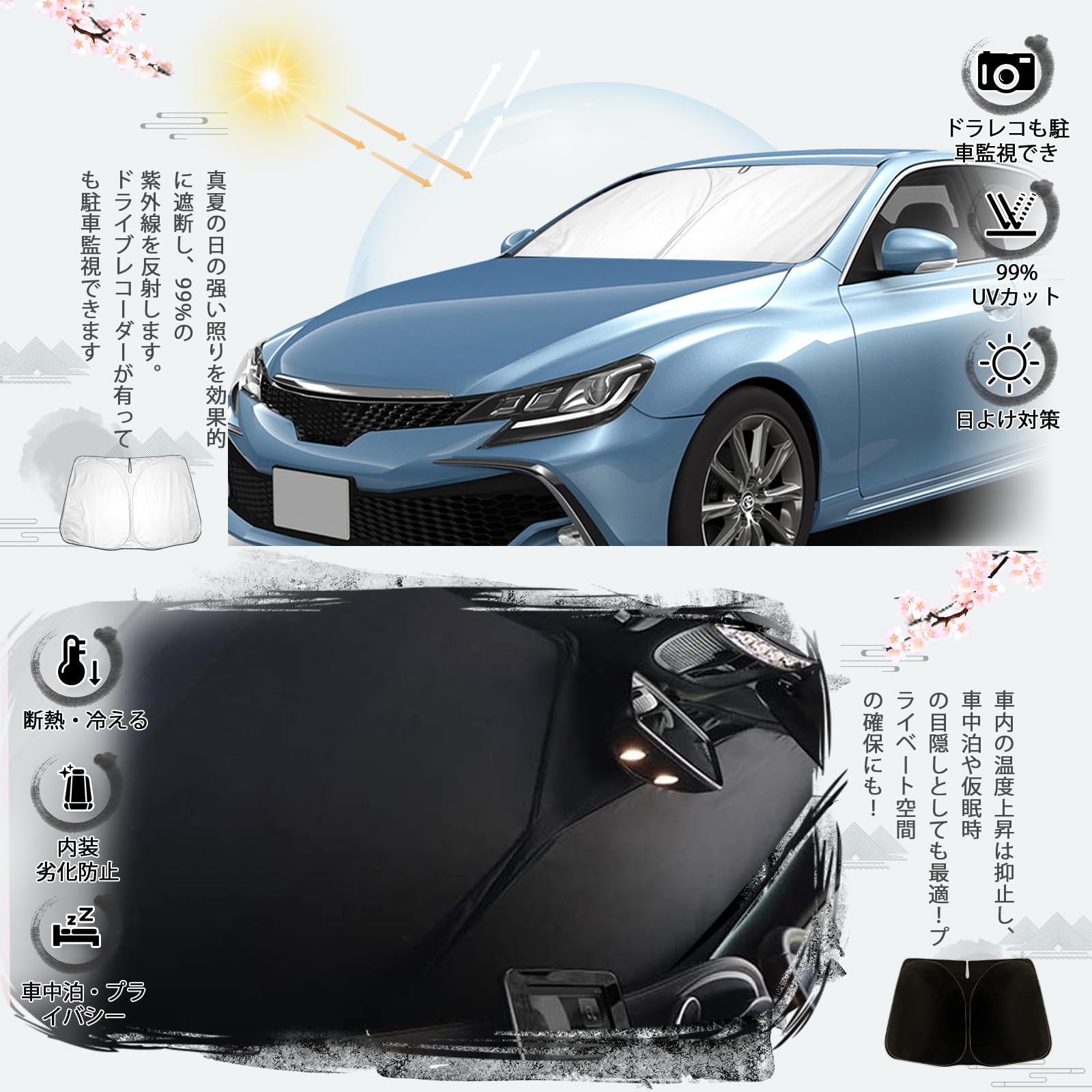 Amazon.co.jp: ruiya 新型 トヨタ マークX 130系 GRX130/GRX133/GRX135