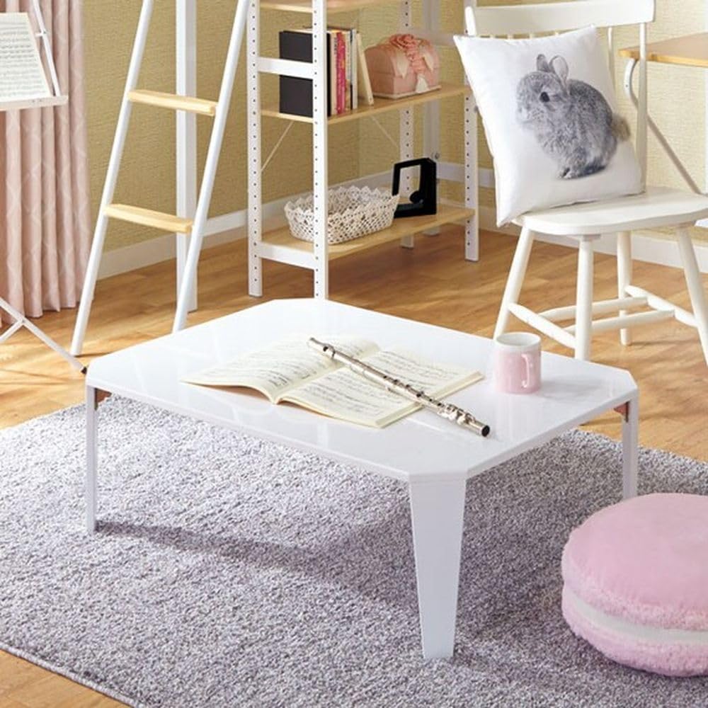 Amazon｜ニトリ(NITORI) 折りたたみテーブル シャイン 9060 ホワイト