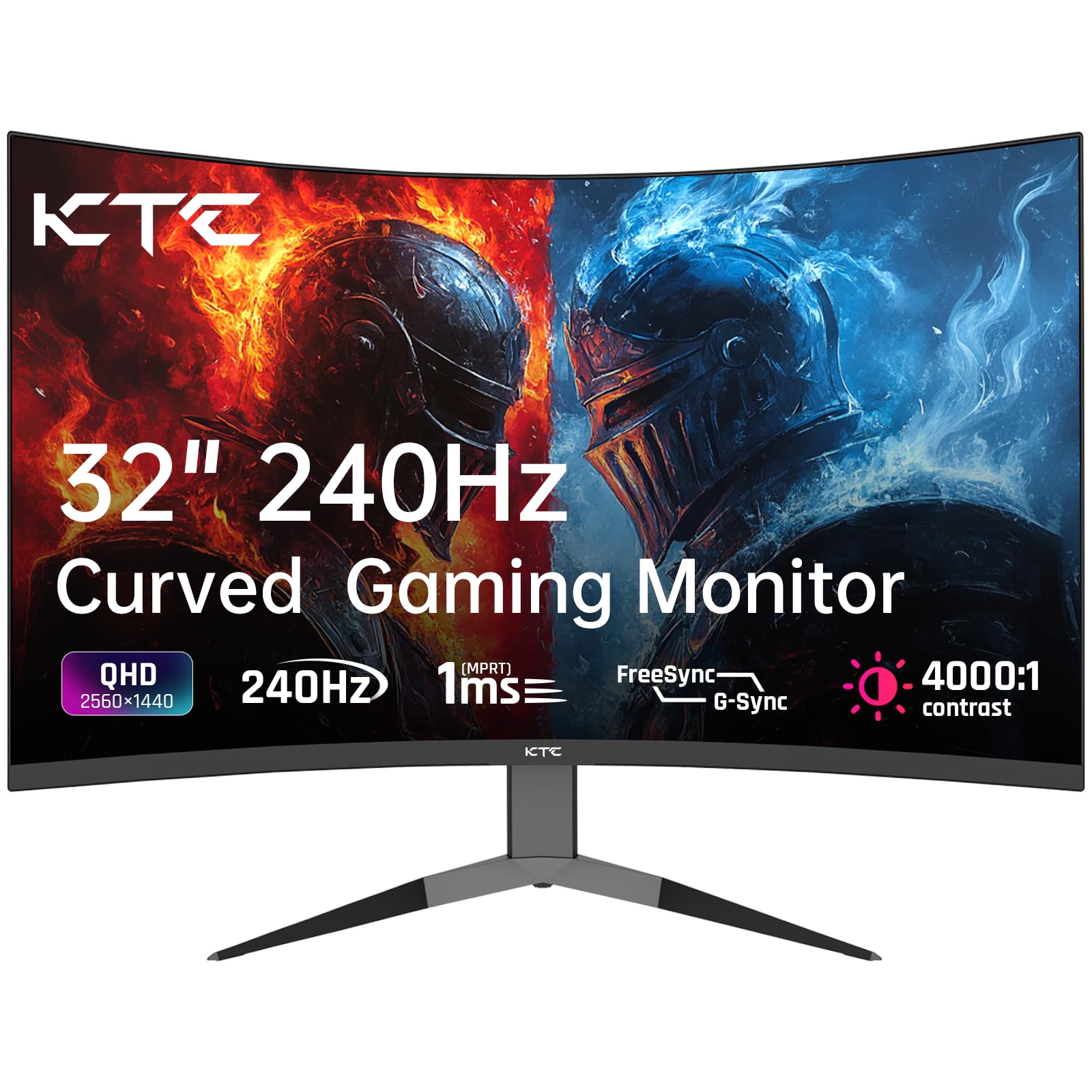 Amazon.com: KTC 32 Inch 240Hz Curved Gaming Monitor, 2K 1440P