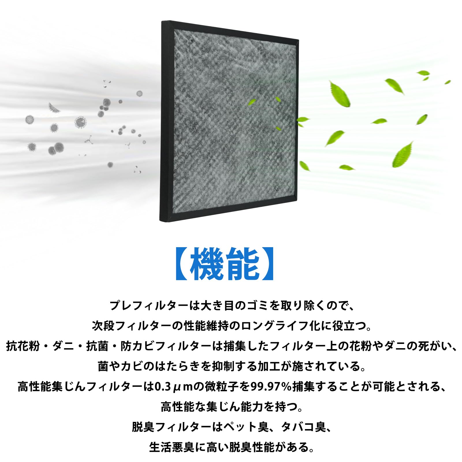 Amazon.co.jp: BBT CAF-R35FS 空気清浄機用交換フィルター CAF-R35 集