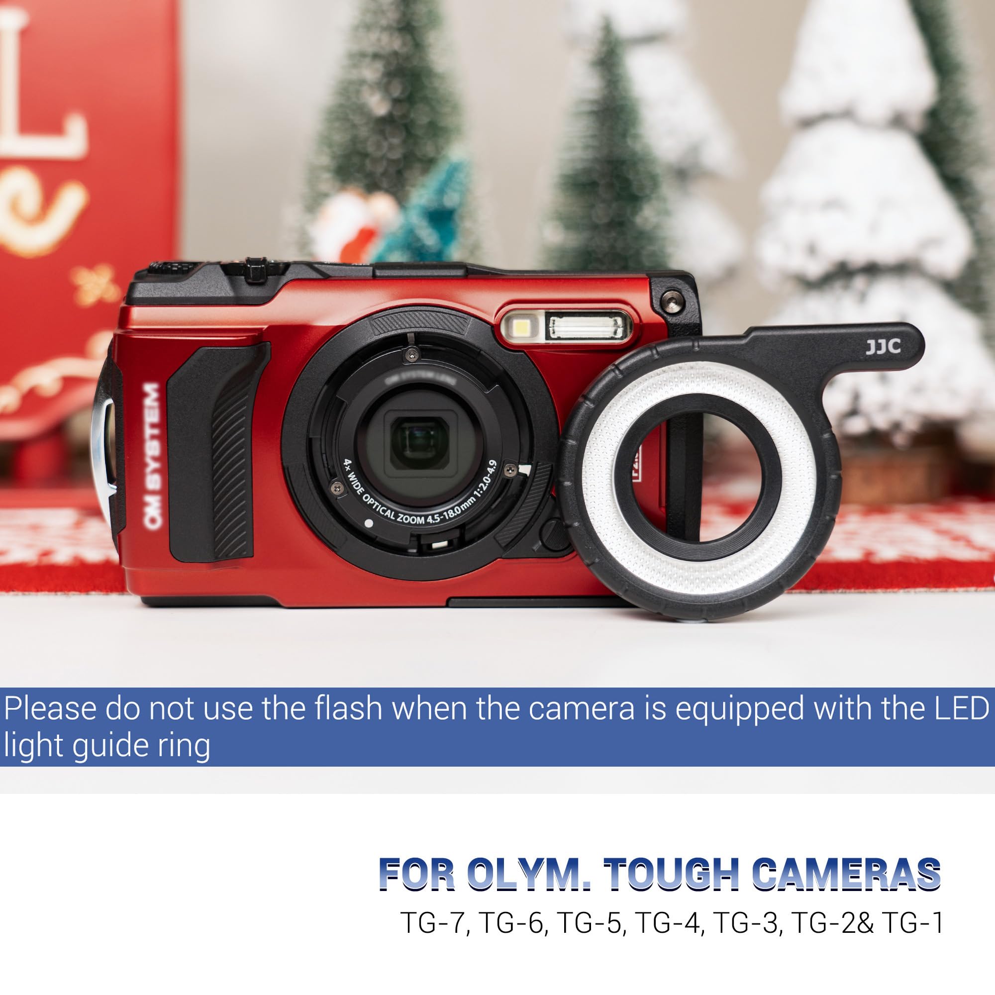 Amazon | JJC LEDライトガイドリング オリンパス TG-7 TG-6 TG-5 TG-4