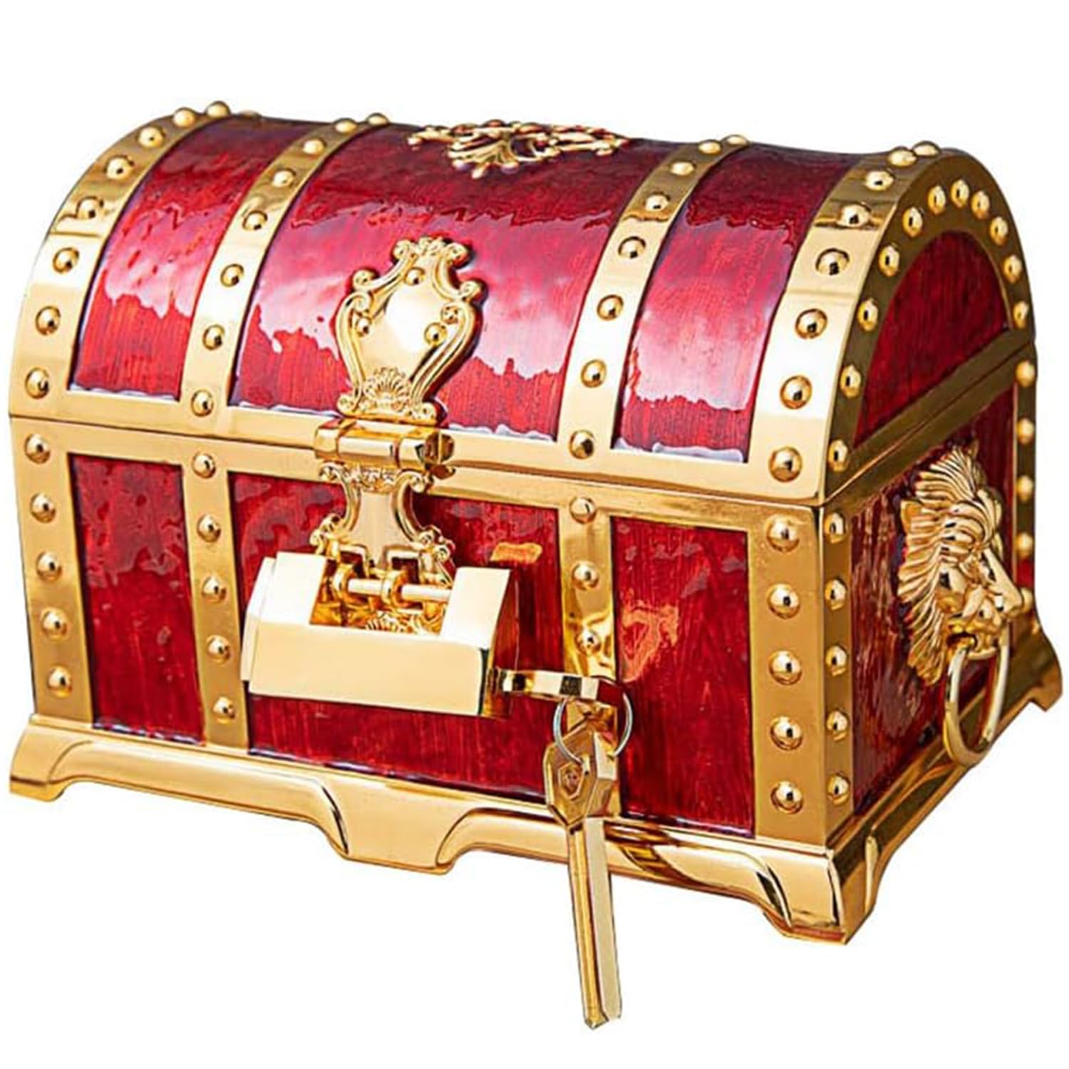 Amazon.co.jp: アンティーク 宝箱 鍵2本付き 収納ボックス