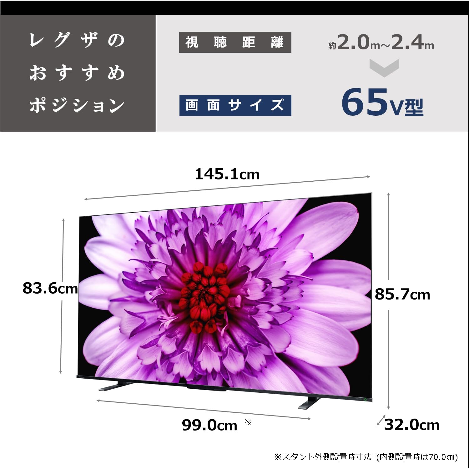 Amazon.co.jp: REGZA 65-inch 4K LCD TV, 65M 550K, Built-in 4K Tuner