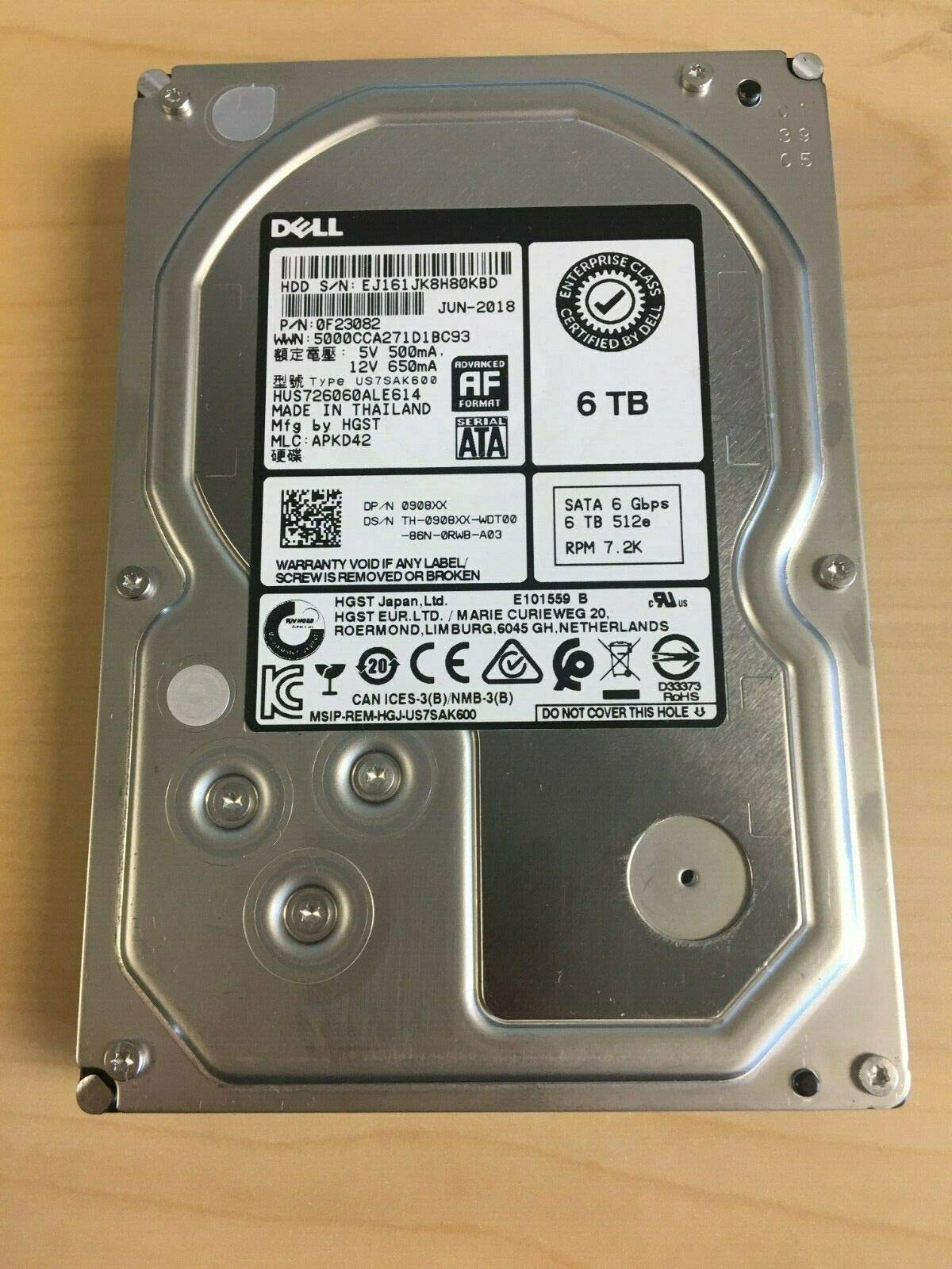 Amazon | HGST 6TB HDD 7.2K RPM 3.5インチ 6Gb/s SATA ハードディスク