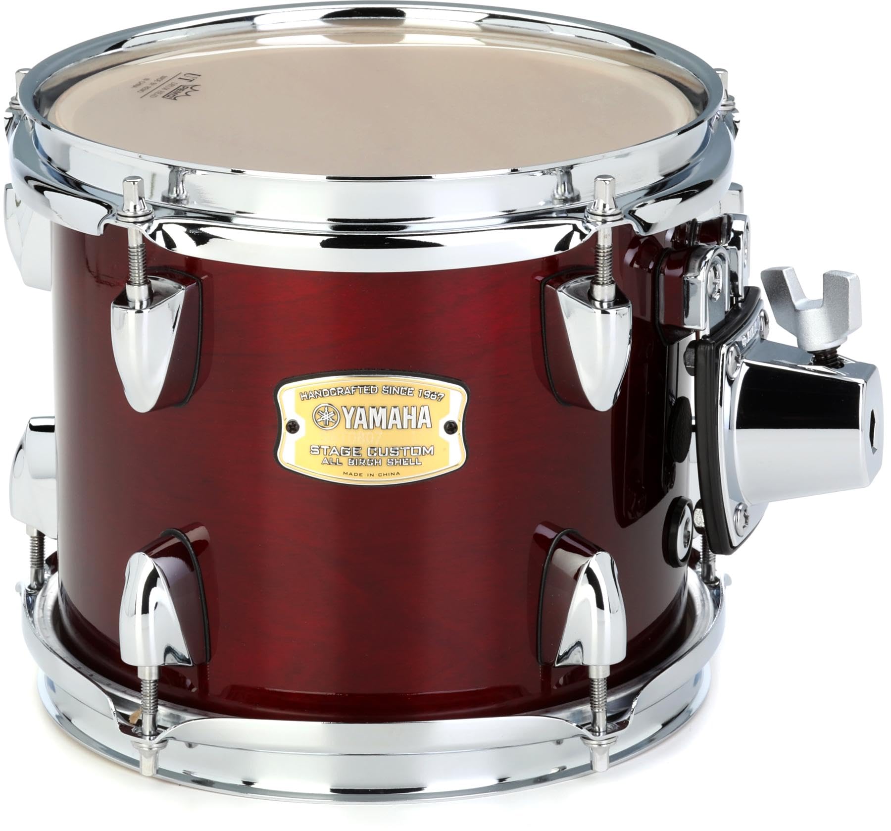 Amazon.com: Yamaha Stage Custom Birch 8x7 Mounted Tom, Cranberry