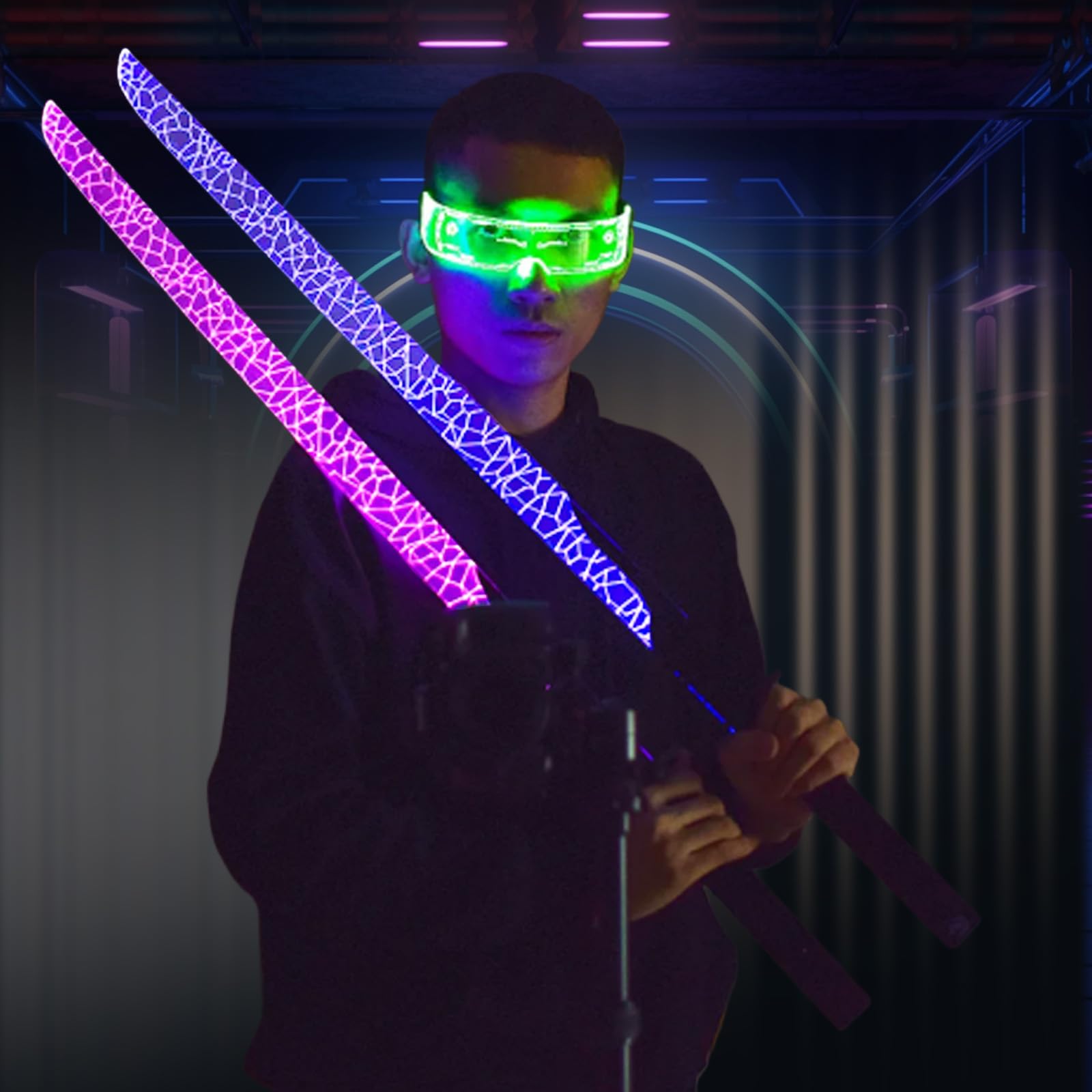 Amazon.co.jp: サイバーパンク コスプレ 武器 発光剣 LED サイバー