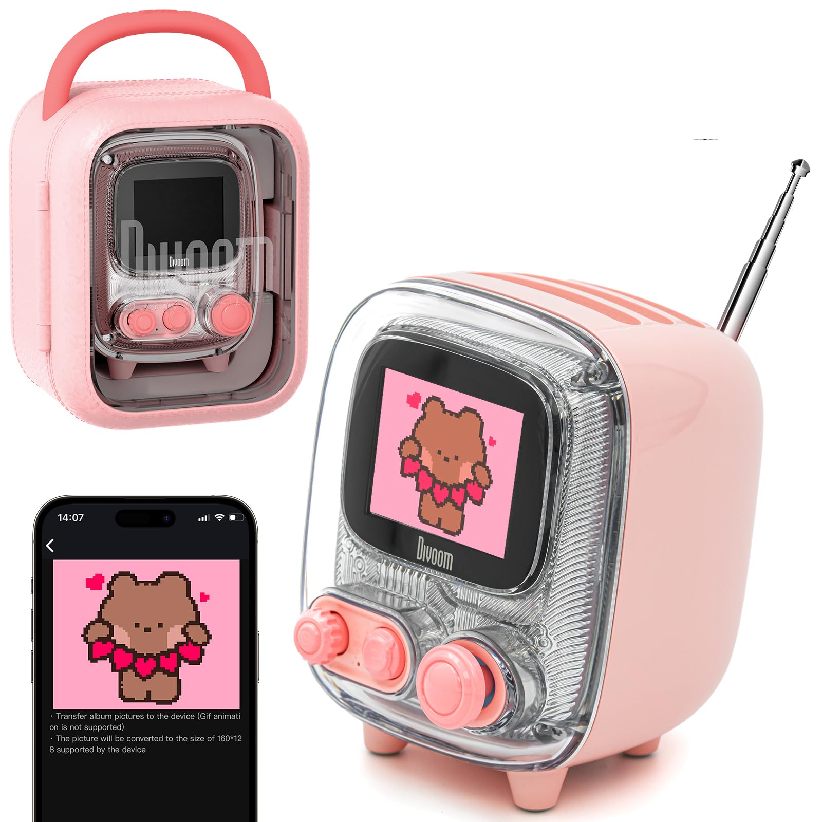 Amazon.com: Divoom Tiivoo-2 Retro Bluetooth Speaker with FM Radio