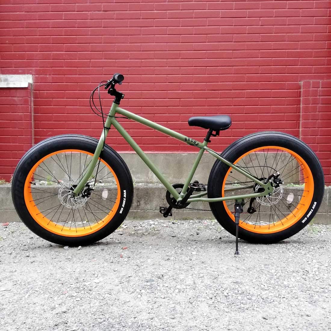 Amazon | 自転車 通販 BRONX 26BRONX-DD アーミーグリーン×オレンジ