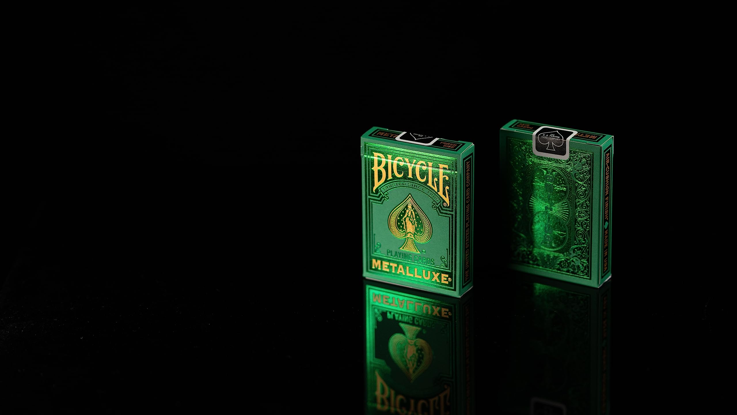 Amazon.co.jp: Bicycle Metalluxe グリーントランプ - プレミアム