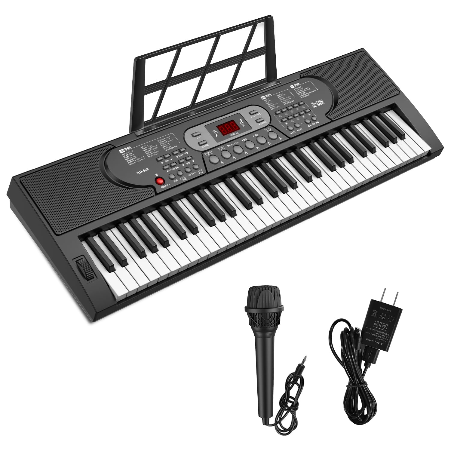 Amazon.co.jp: 電子ピアノ 61鍵盤 キーボード ピアノ 70デモ曲 200音色