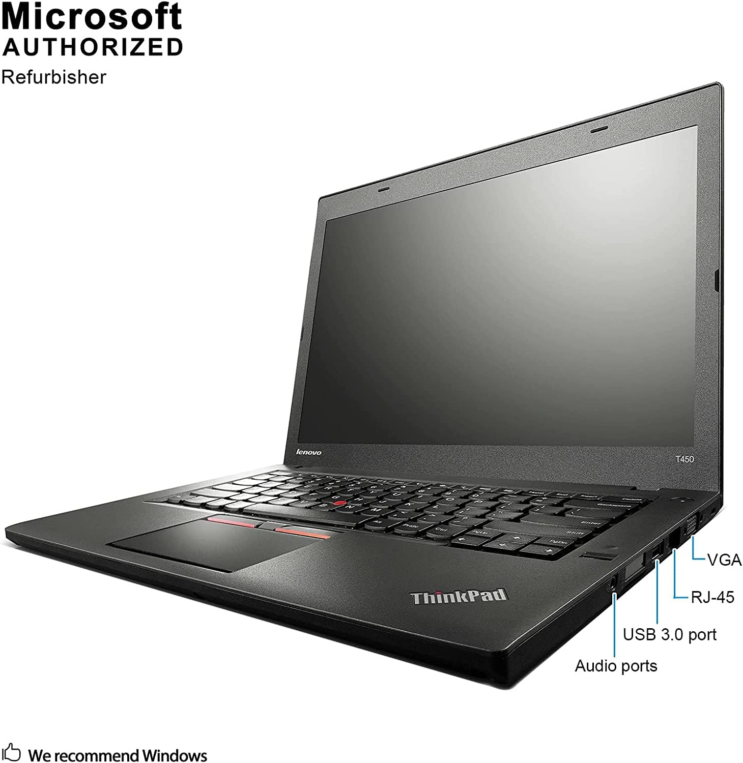 Amazon.com: Lenovo ThinkPad T450 14in HD Business Laptop Computer