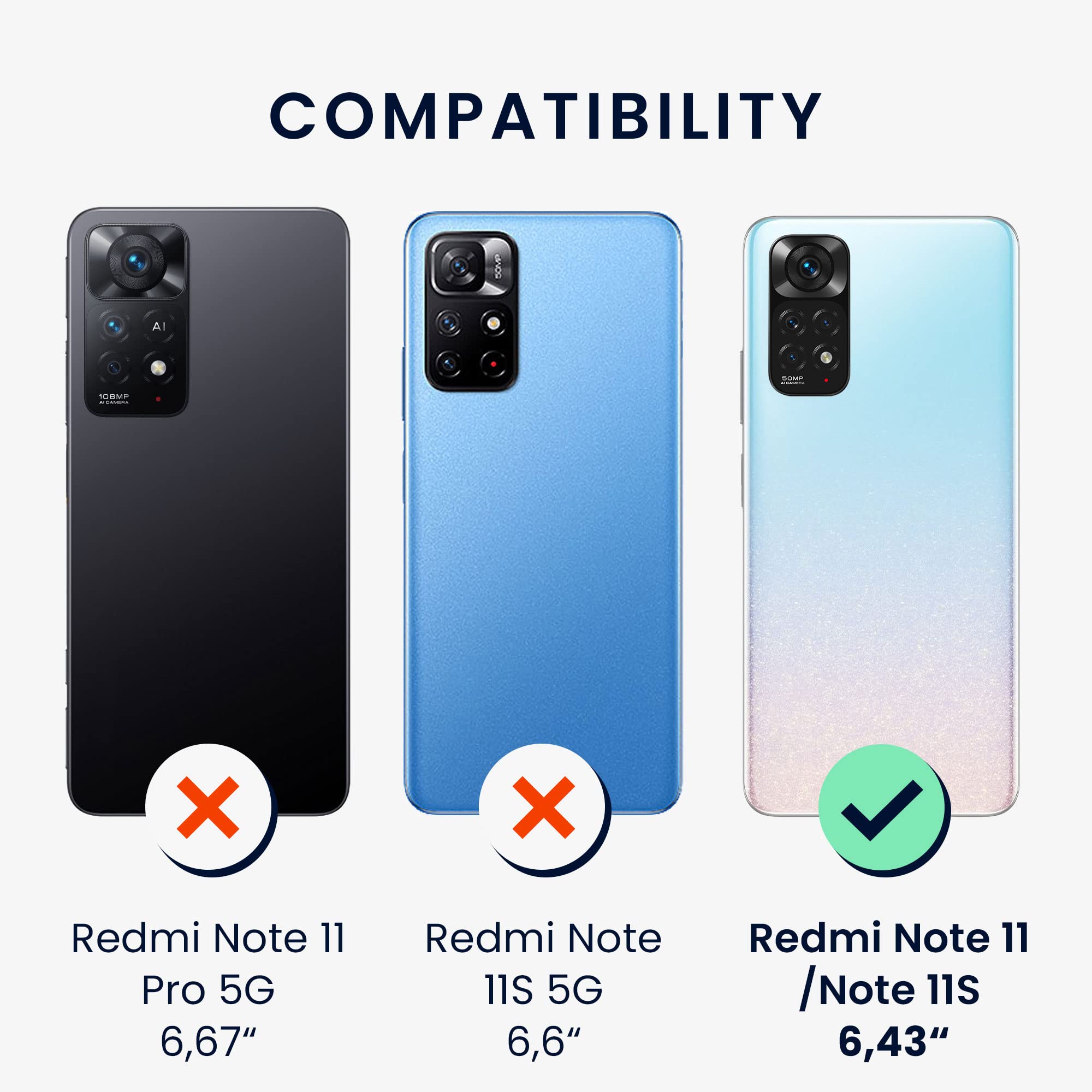 Amazon.com: kwmobile Case Compatible with Xiaomi Redmi Note 11