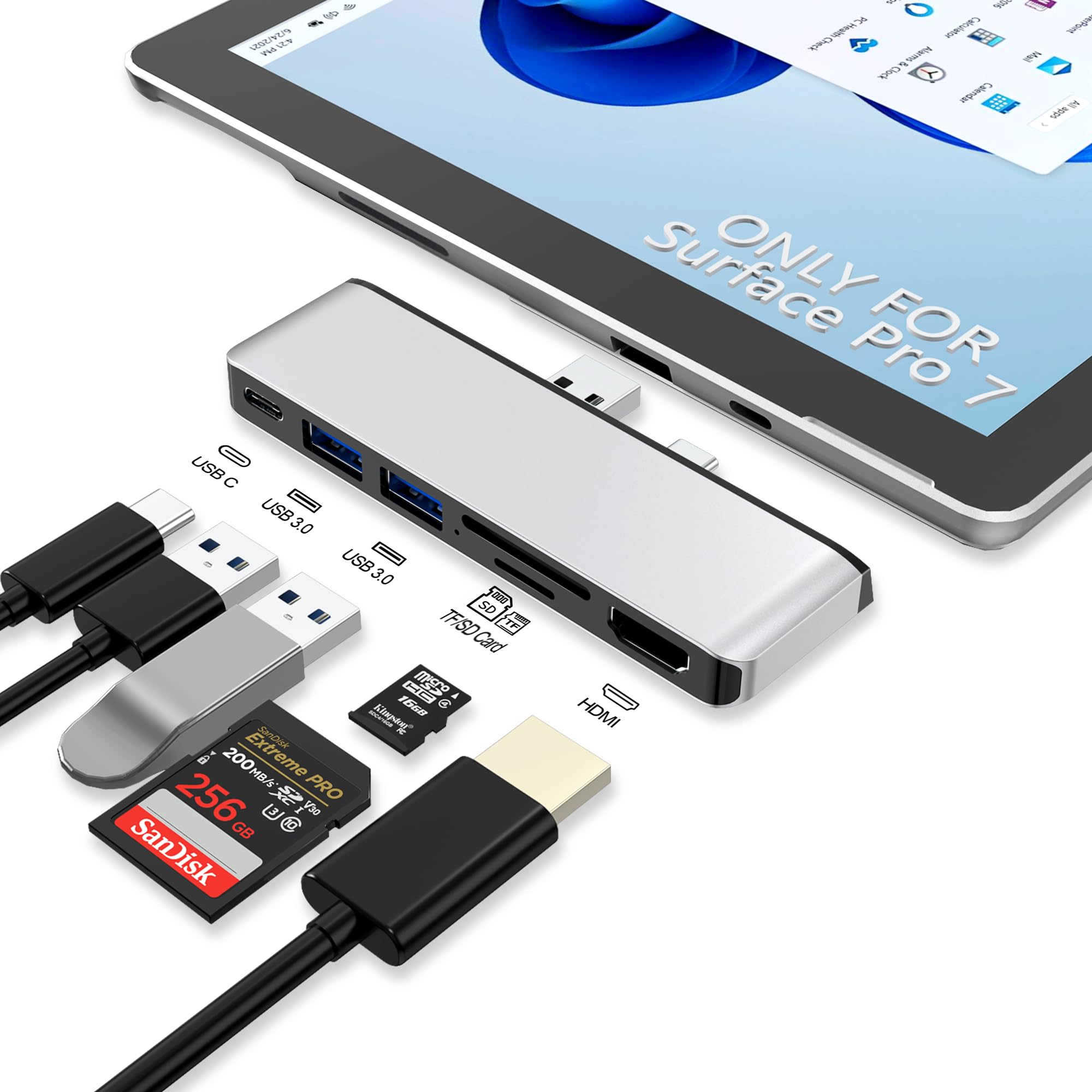 Amazon.com: Surface Pro 7 Docking Station, Surface Pro 7 USB Hub