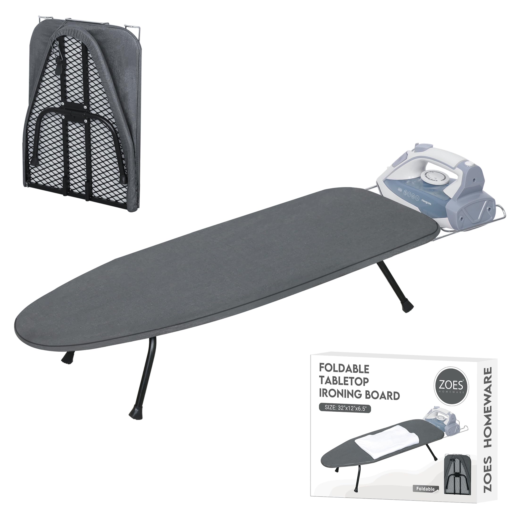 Amazon.com: ZOES HOMEWARE Metal Mesh Panel Tabletop Ironing Board