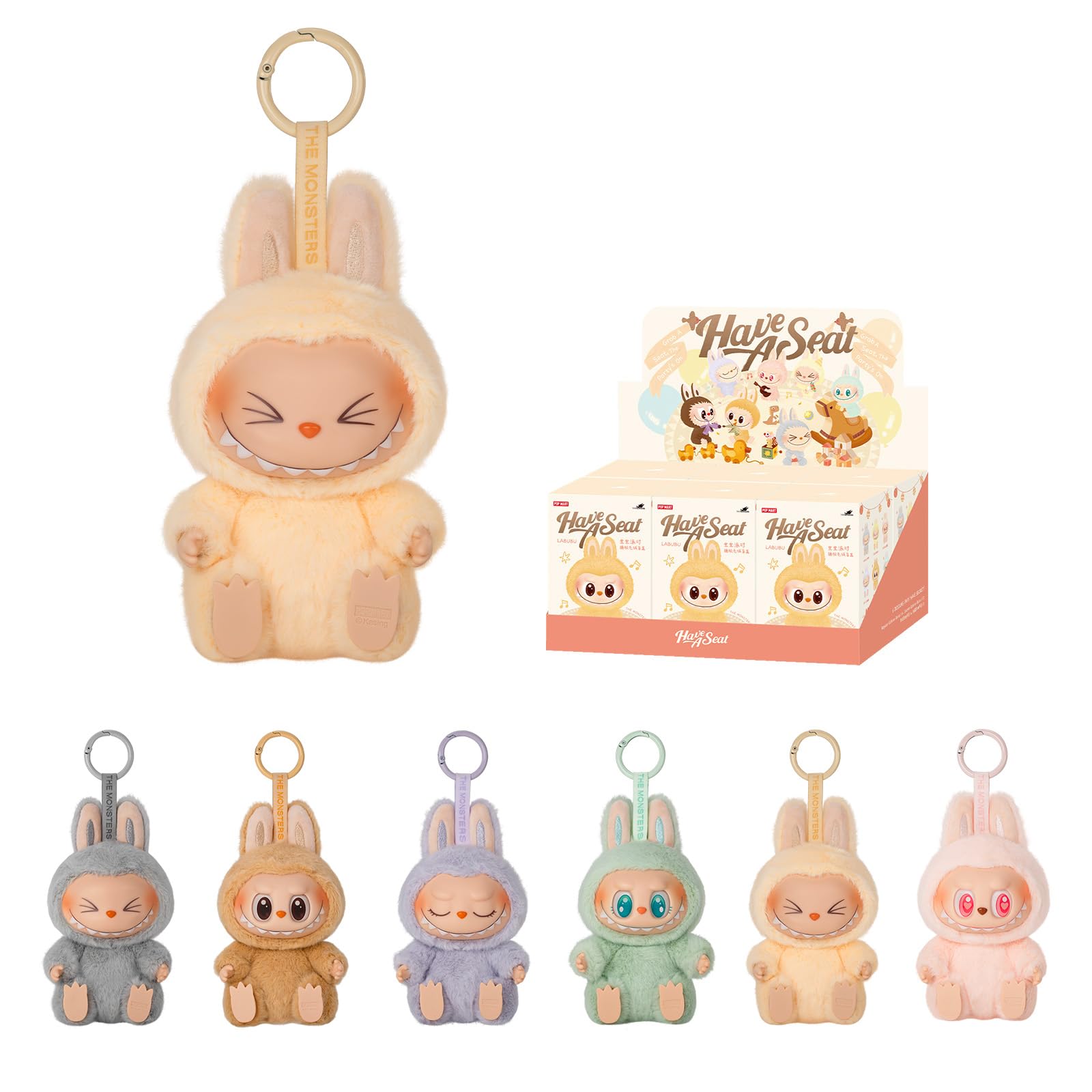 Amazon.com: POP MART The Monsters - Have a Seat Vinyl Plush Blind