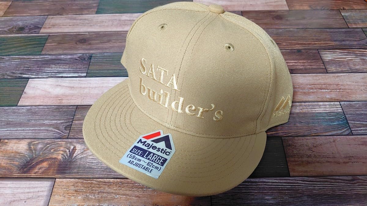 Amazon.co.jp: Majestic SATA builder's CAP ベージュ キャップ 帽子