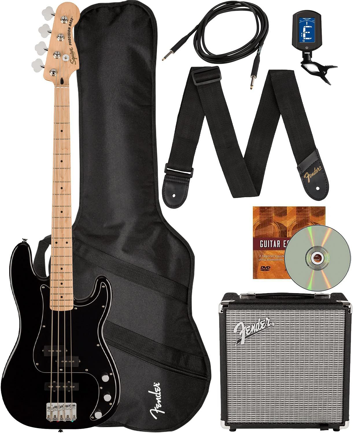 Amazon.com: Fender Squier Affinity Precision Bass PJ - Black