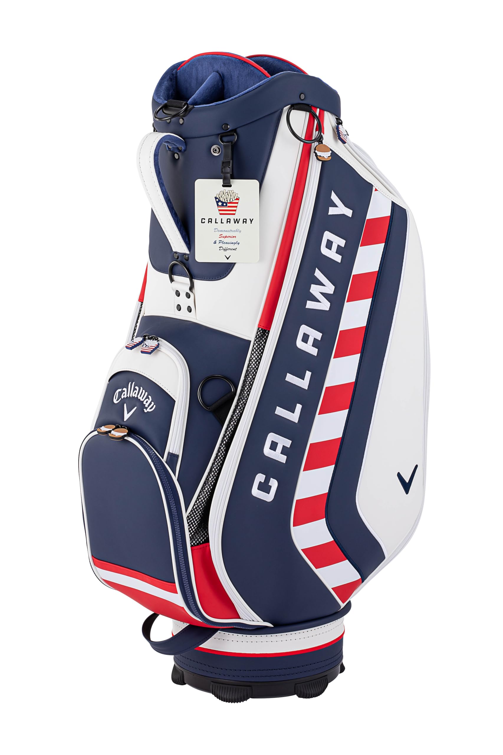 Amazon | キャロウェイ(Callaway) キャディバッグ CRT SPL-I WHT/NVY