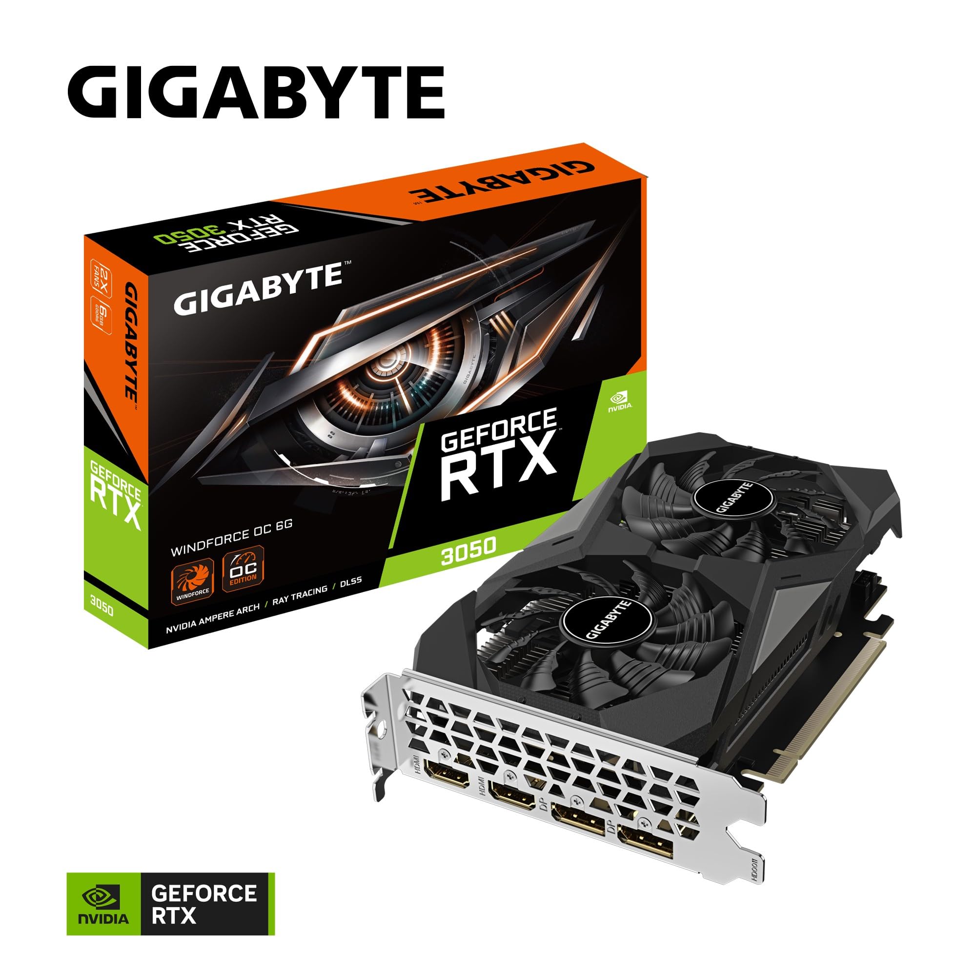Amazon | Gigabyte GeForce RTX 3050 WINDFORCE OC 6G NVIDIA 6GB