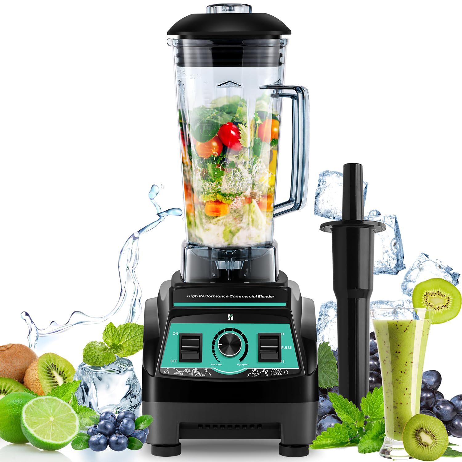 Amazon | Huanyu 業務用ミキサー ブレンダー 2200W 2L 大容量 110V対応