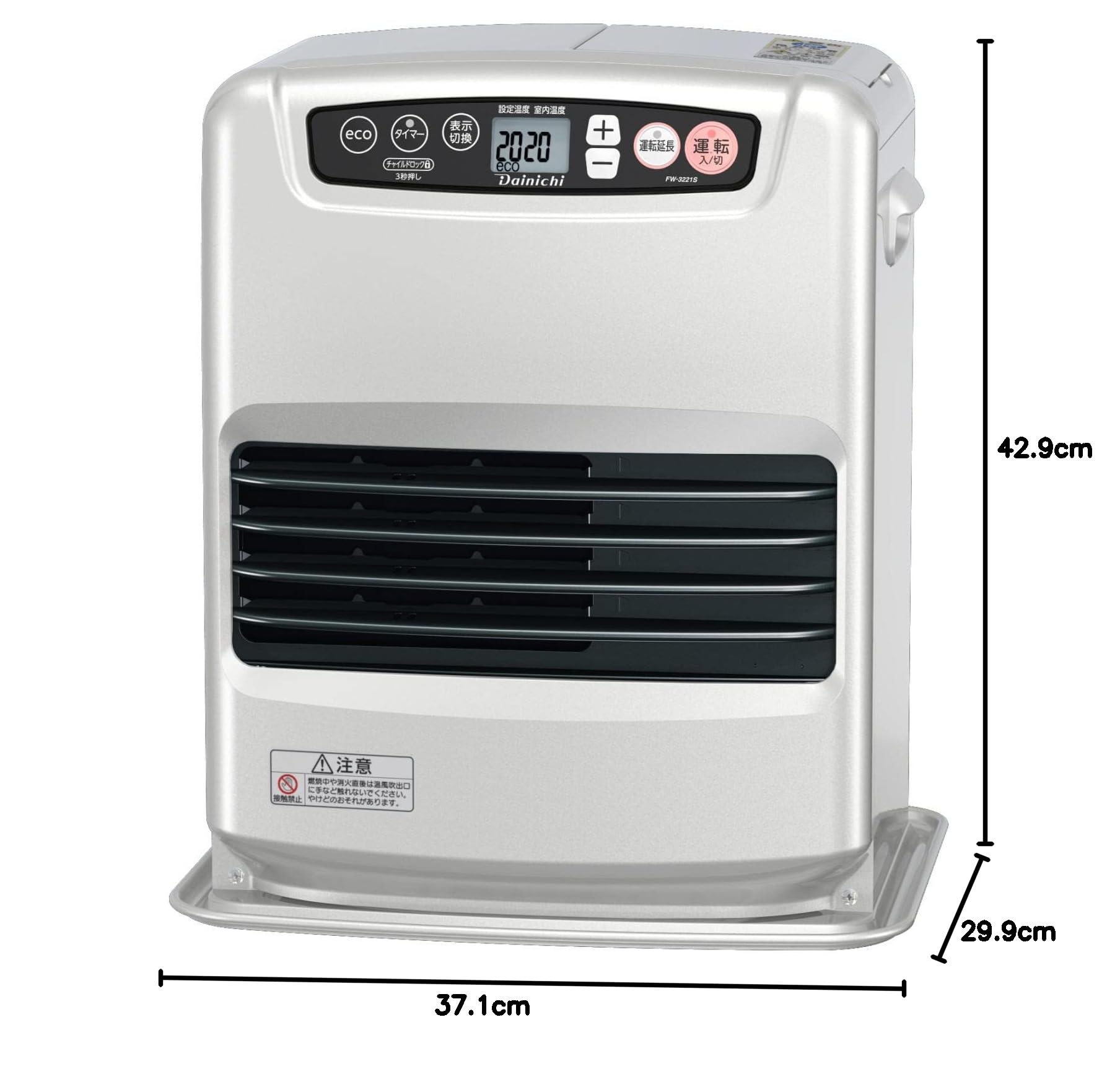 Amazon | ダイニチ:石油ファンヒーター(Sタイプ)(ライトシルバー)/FW